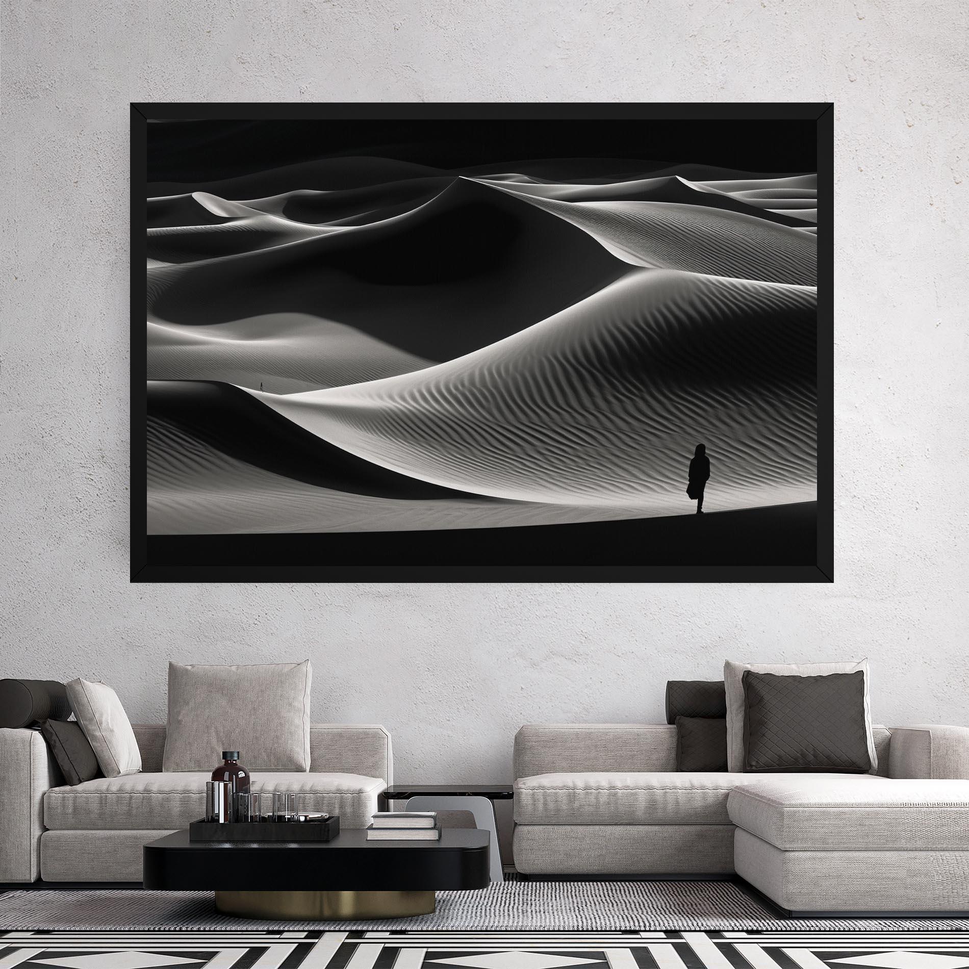 Tablou Canvas Dune Silhouette mockup 2