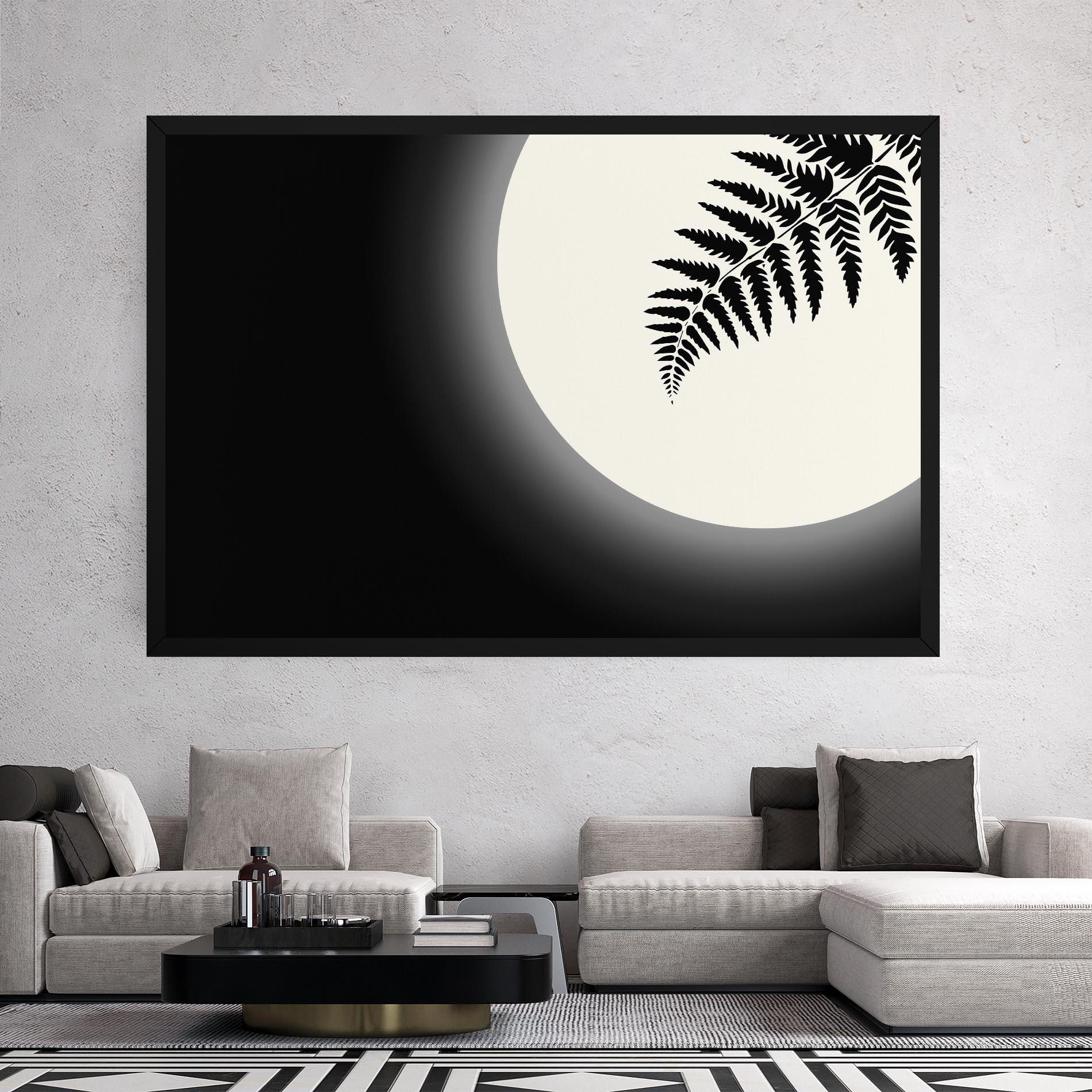 Tablou Canvas Full Moon Leaf mockup 2