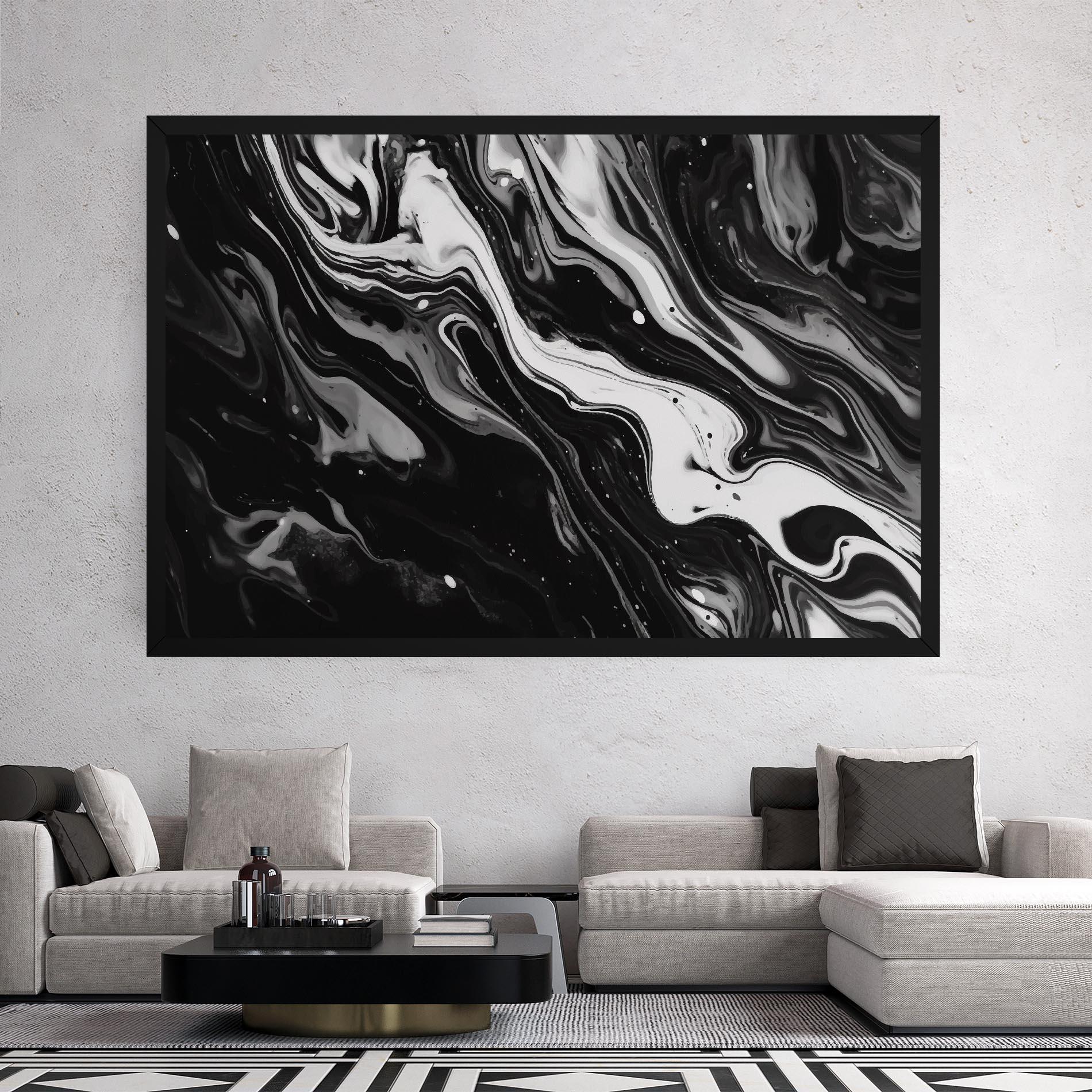 Tablou Canvas Grey Art Marble mockup 2