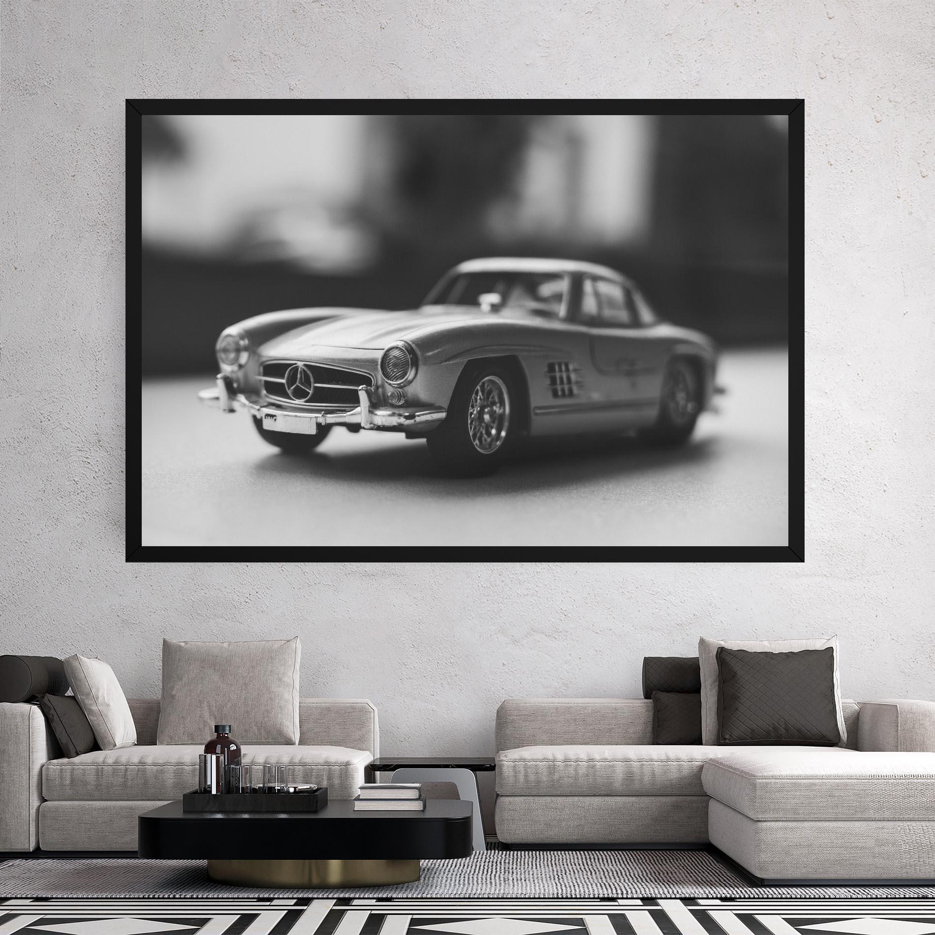 Tablou Canvas Grey Old Car mockup 2