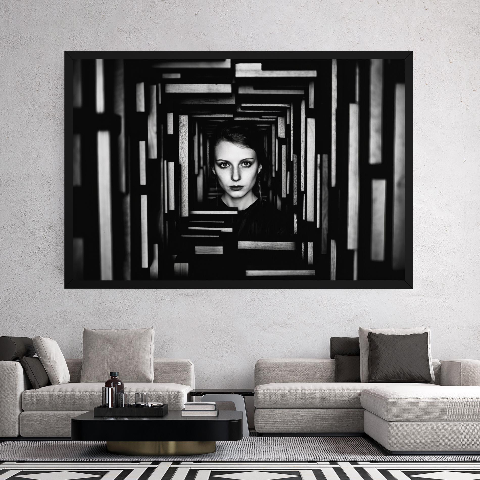 Tablou Canvas Tunnel Woman mockup 2