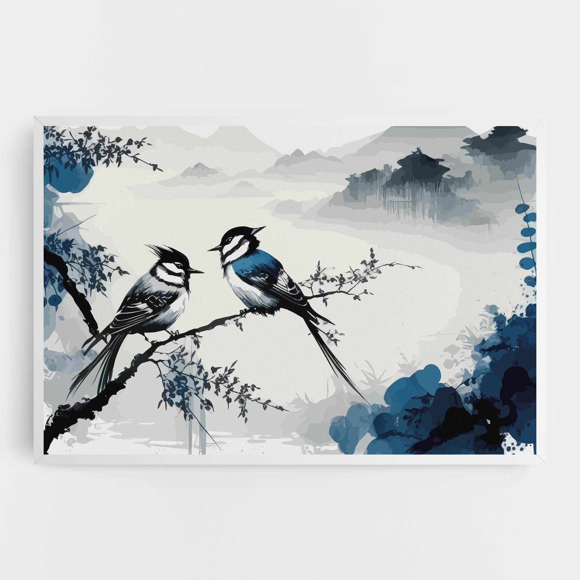 Tablou Canvas Asiatic Blue Bird mockup 0