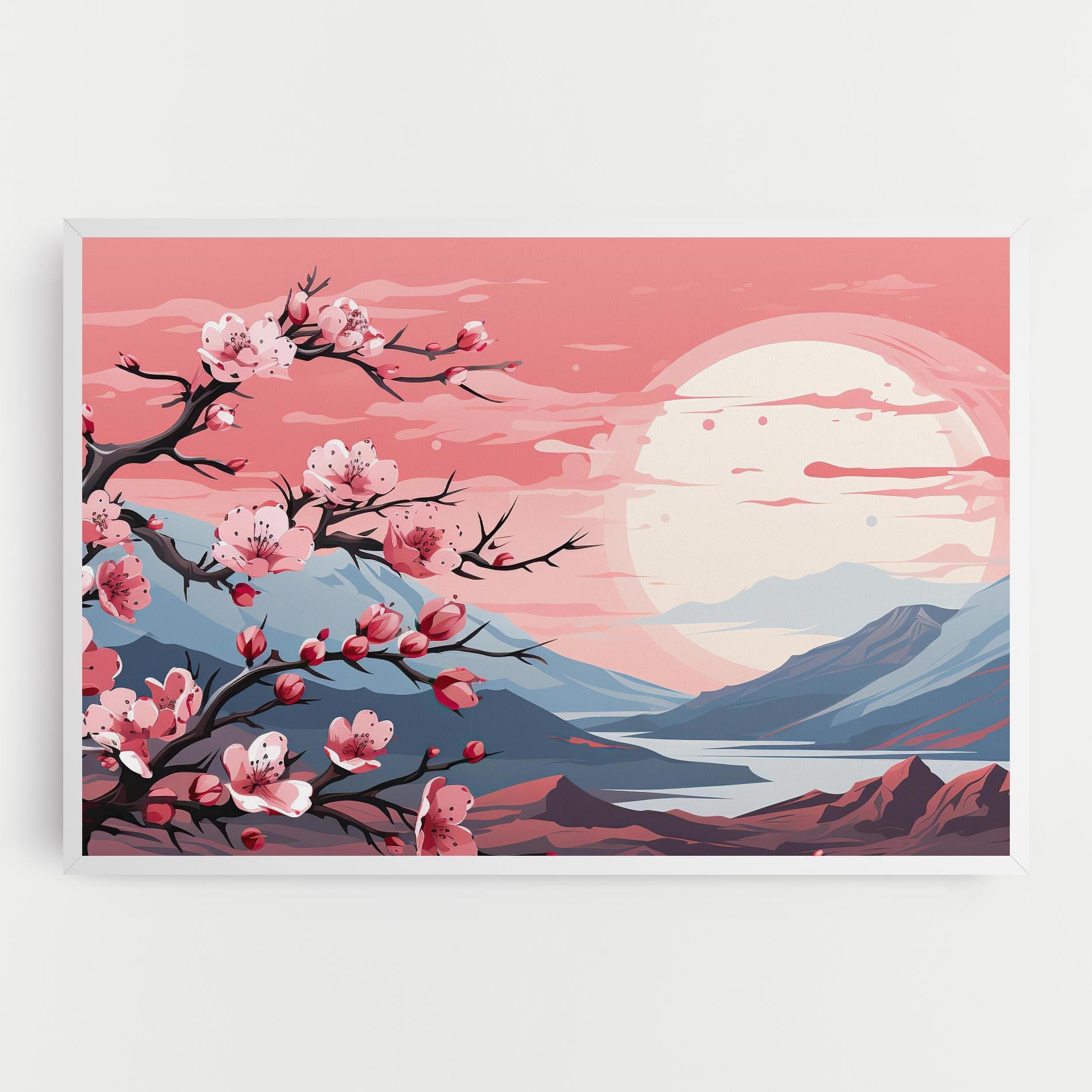 Tablou Canvas Chinese Cherry Blossoms mockup 0