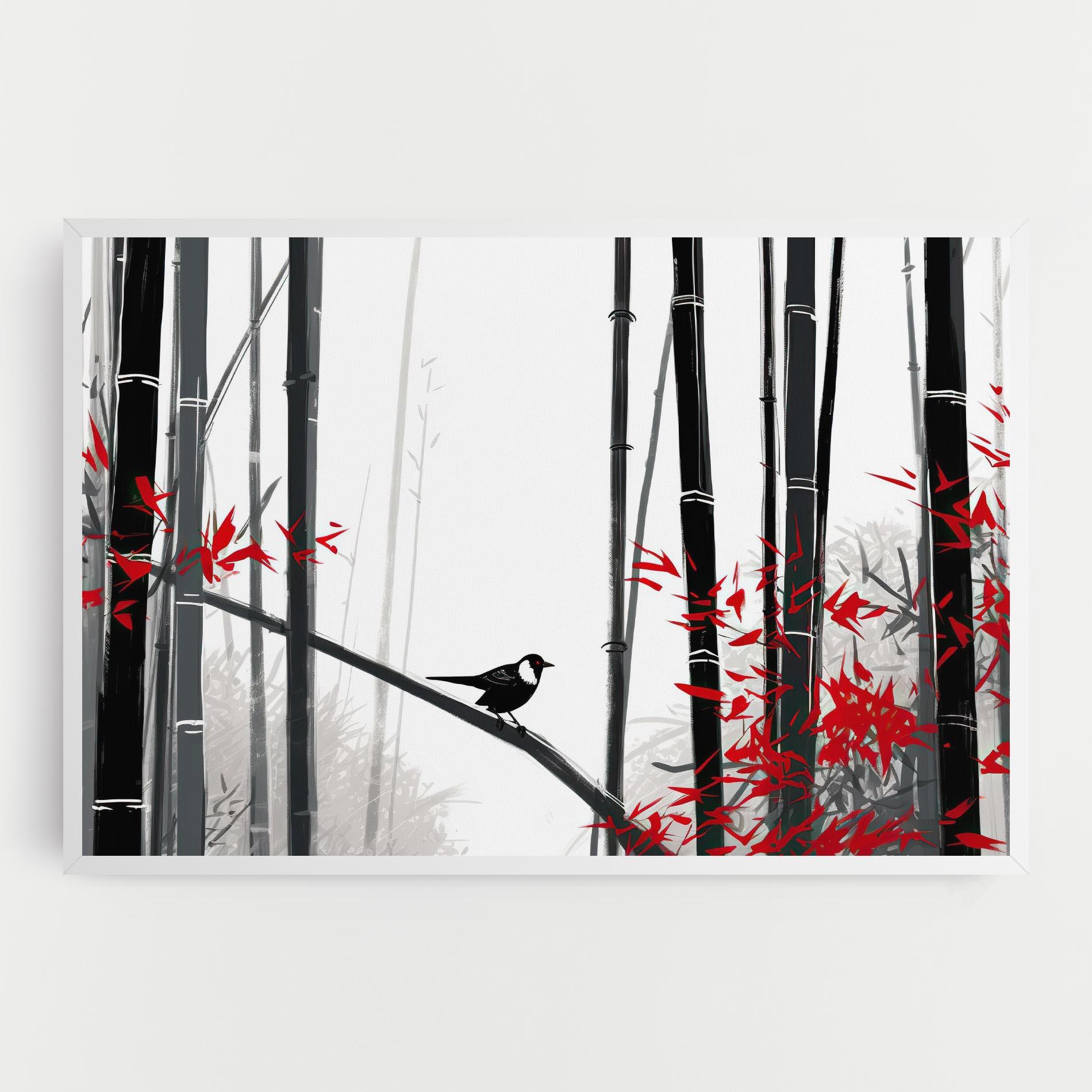 Tablou Canvas Chinese Red Leafs mockup 0