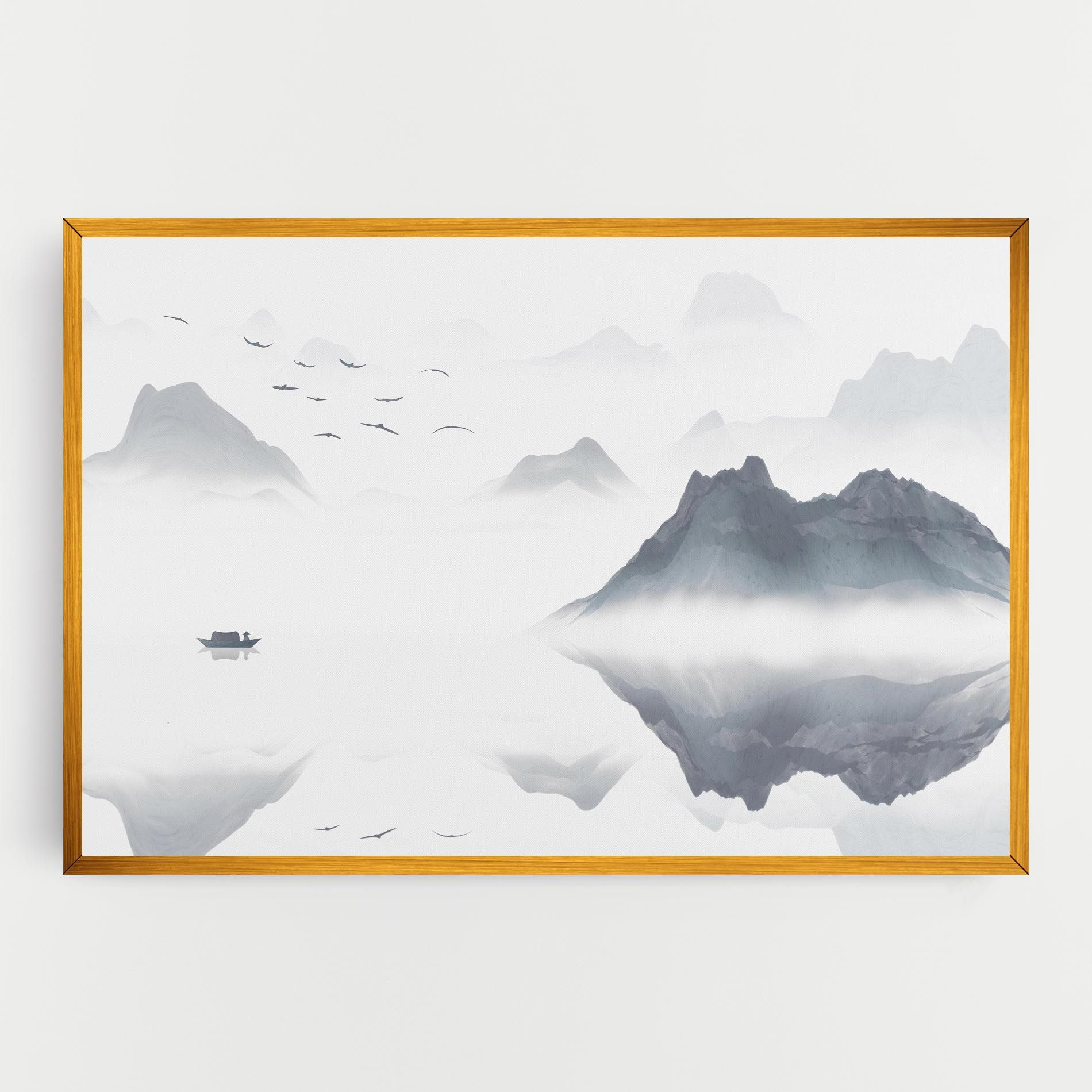 Chinese Style Mountains mockup 0