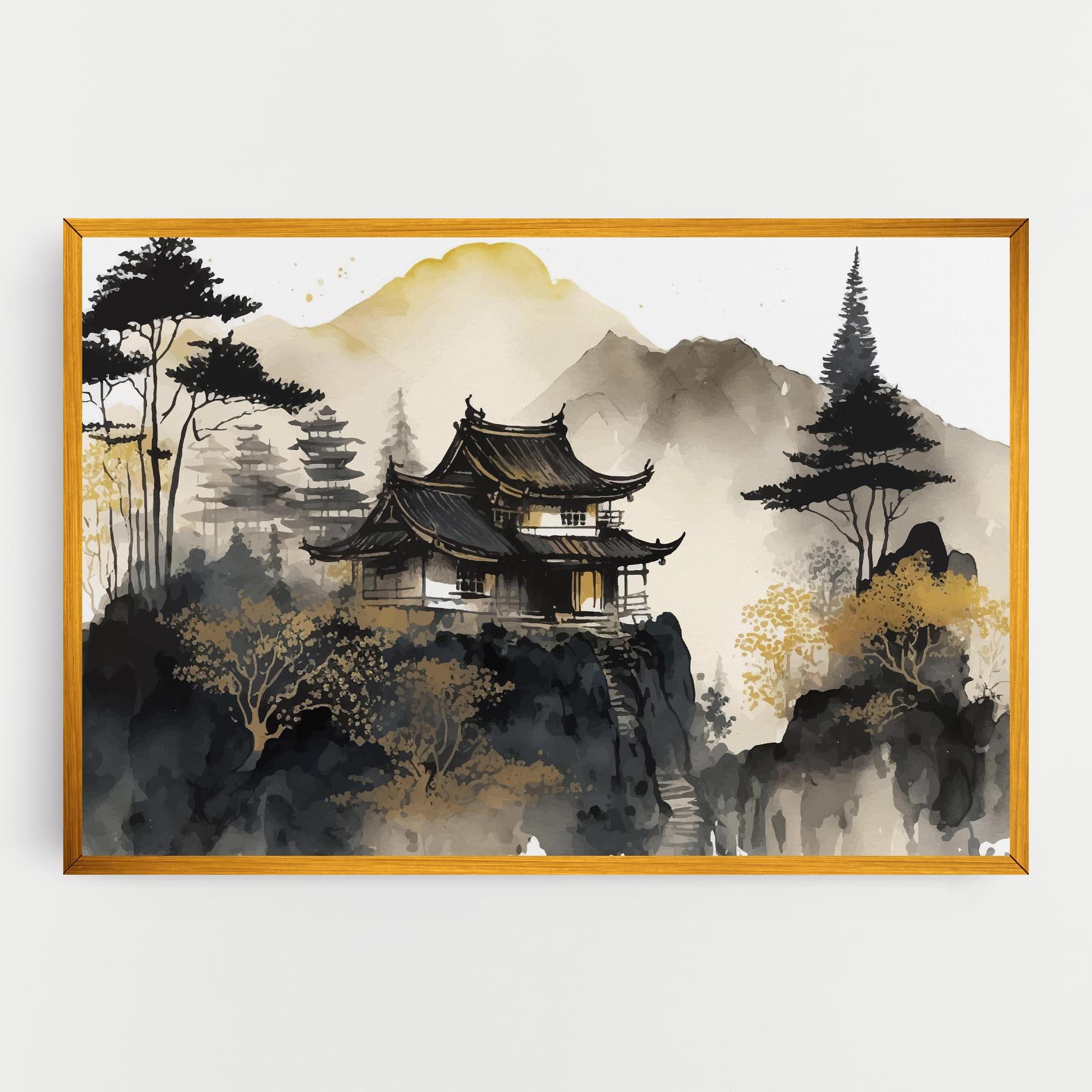 Tablou Canvas Japanese Temple mockup 0