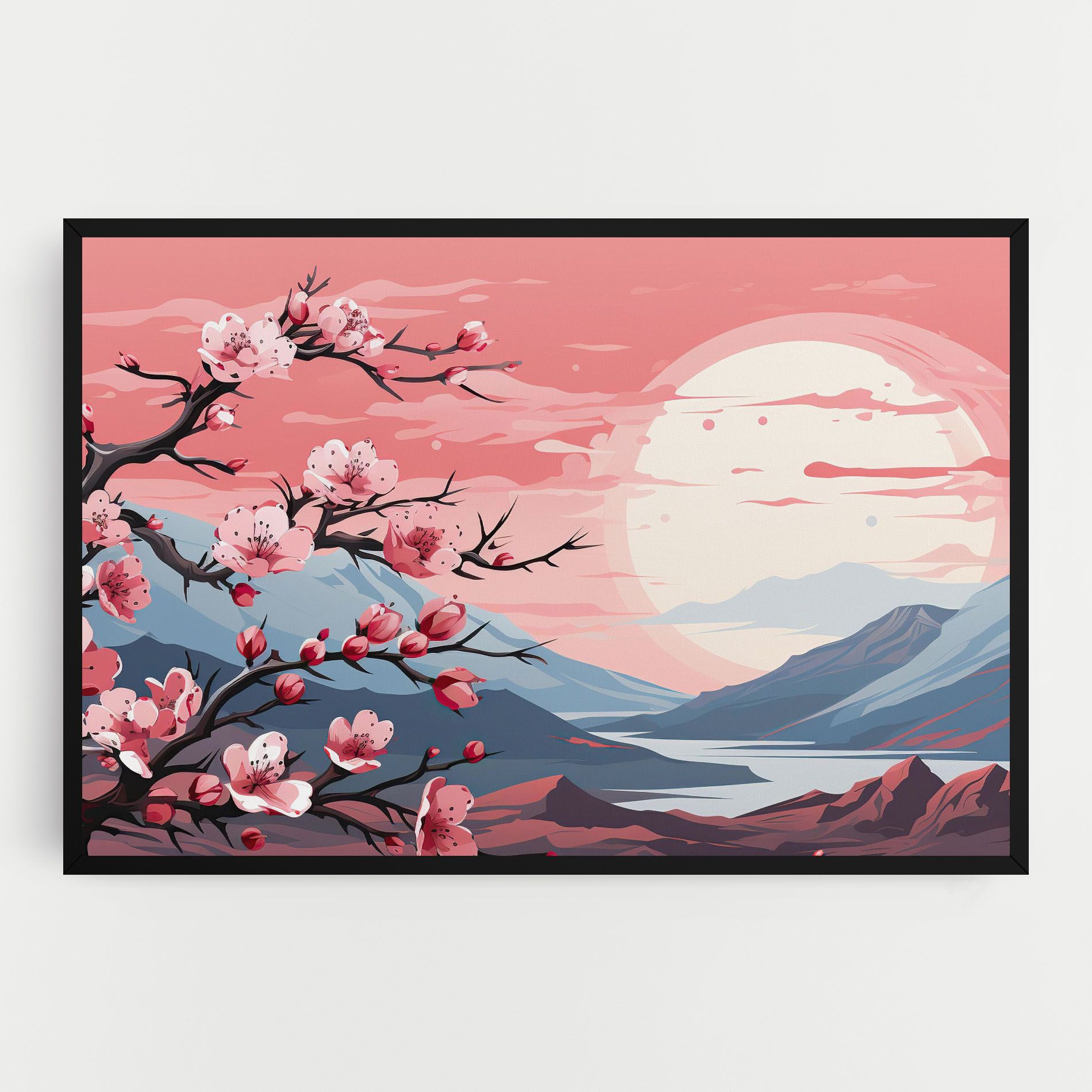 Chinese Cherry Blossoms mockup 0
