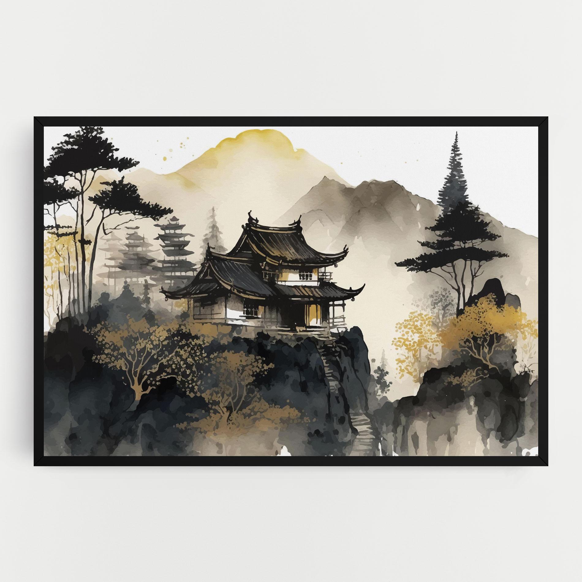 Tablou Canvas Japanese Temple mockup 0