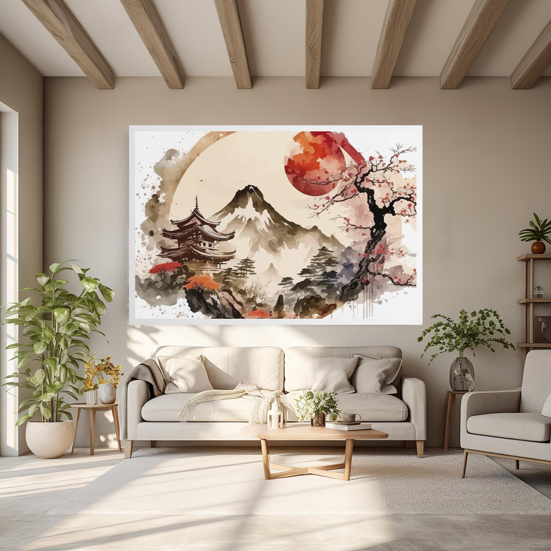 Tablou Canvas Asiatic Blossom View mockup 6