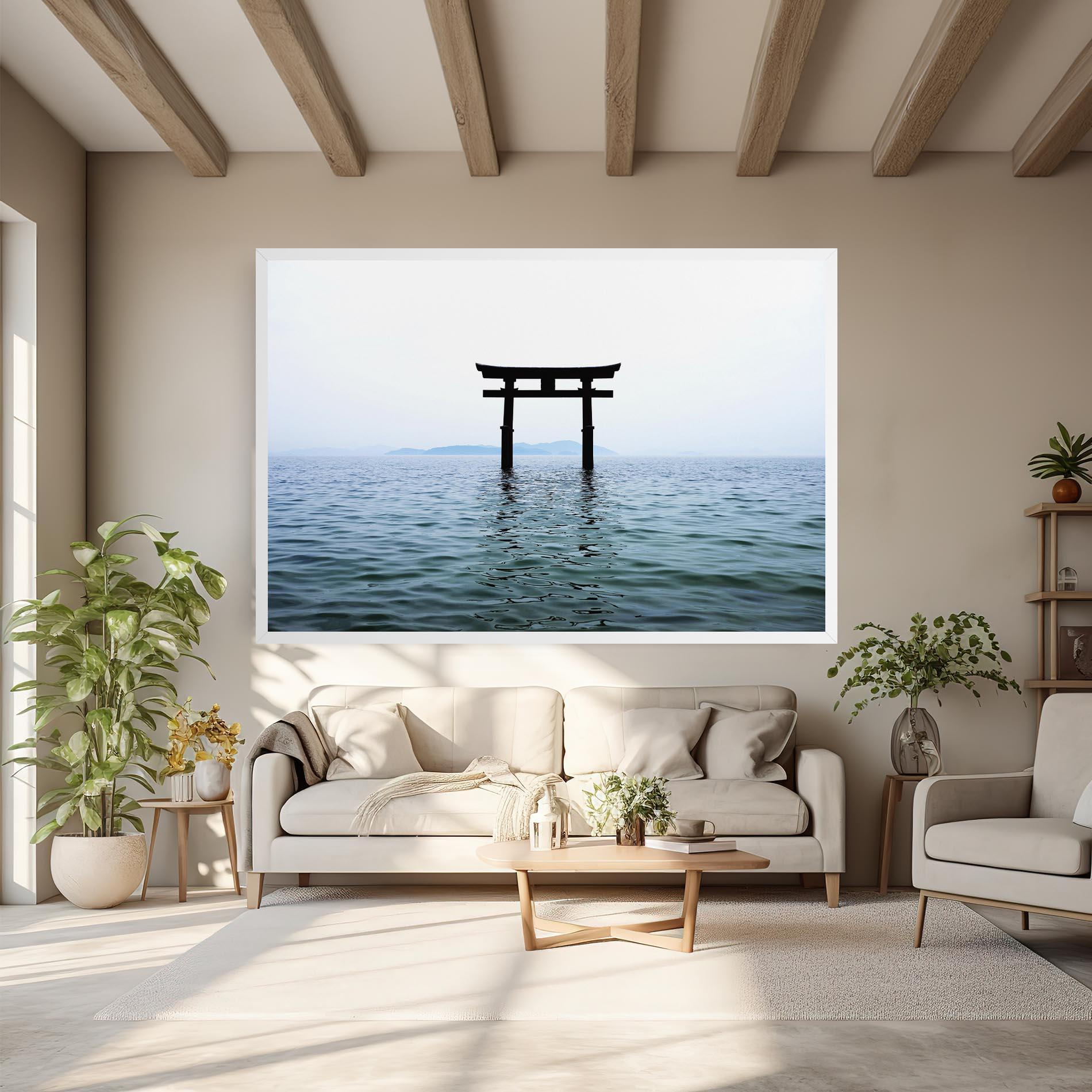 Tablou Canvas Japan Lake Gate mockup 6