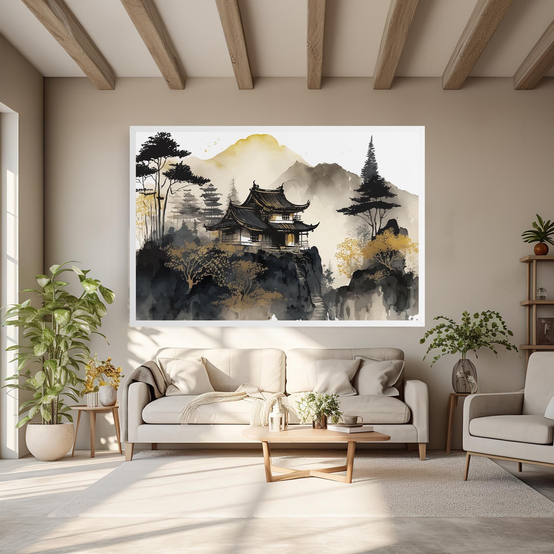 Tablou Canvas Japanese Temple mockup 6