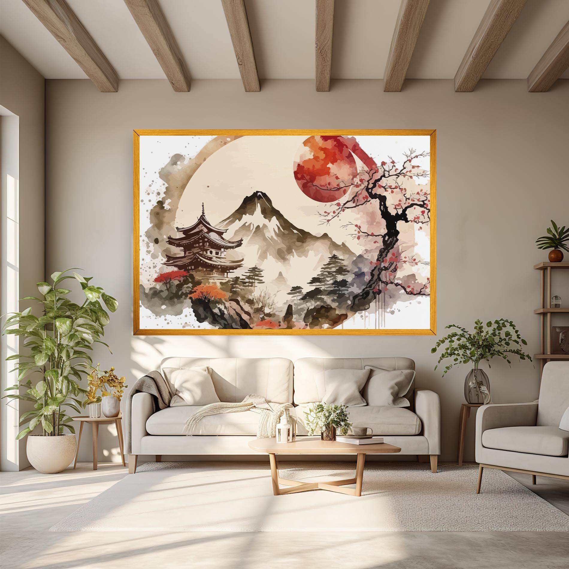 Tablou Canvas Asiatic Blossom View mockup 6