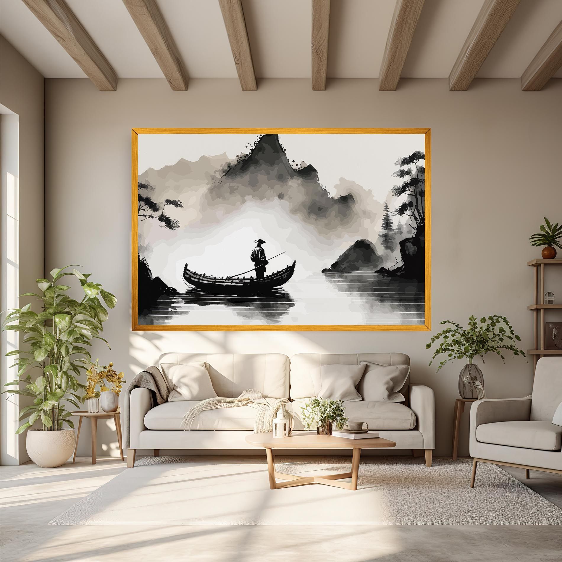 Black Ink Boat mockup 6