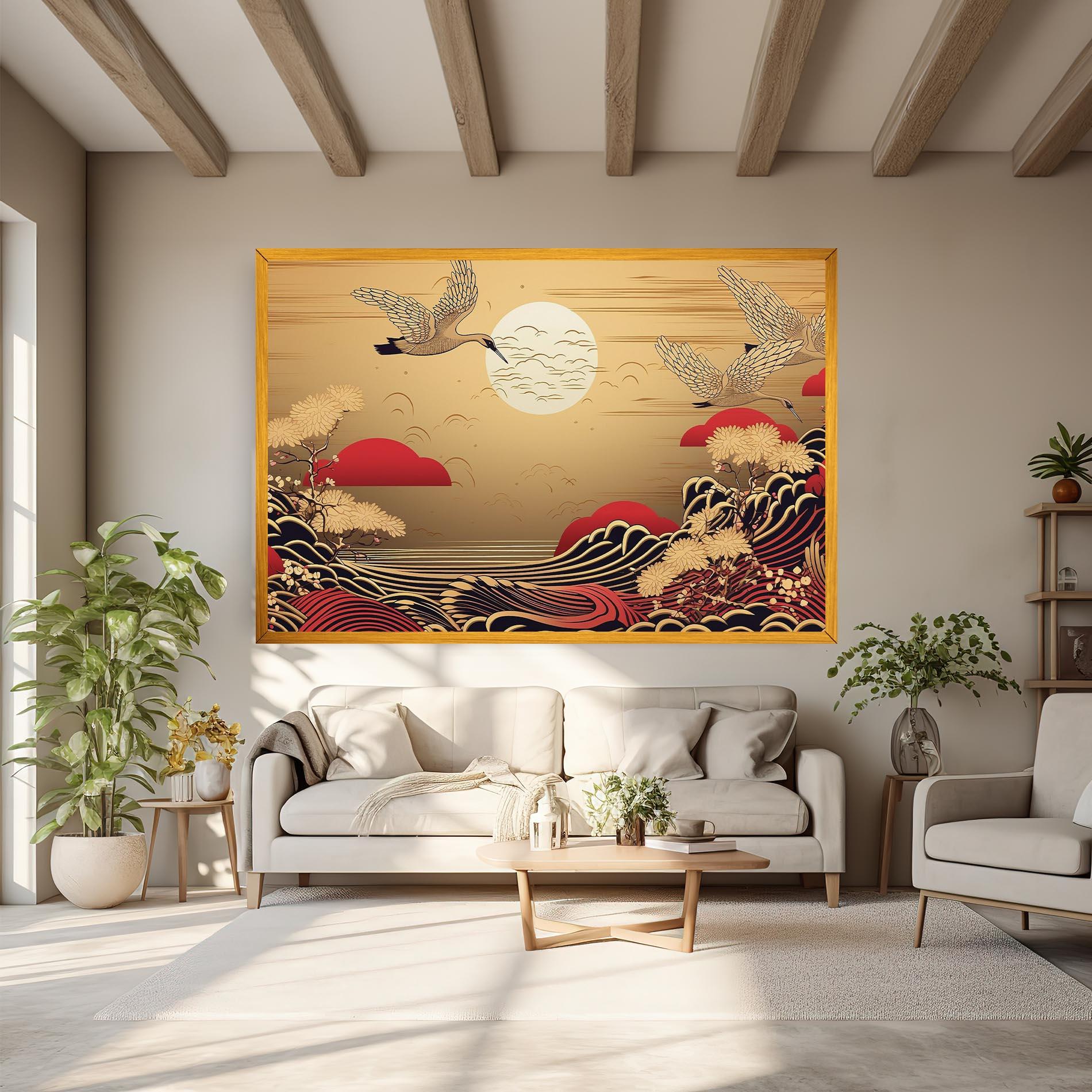 Tablou Canvas Chinese Wind Art mockup 6