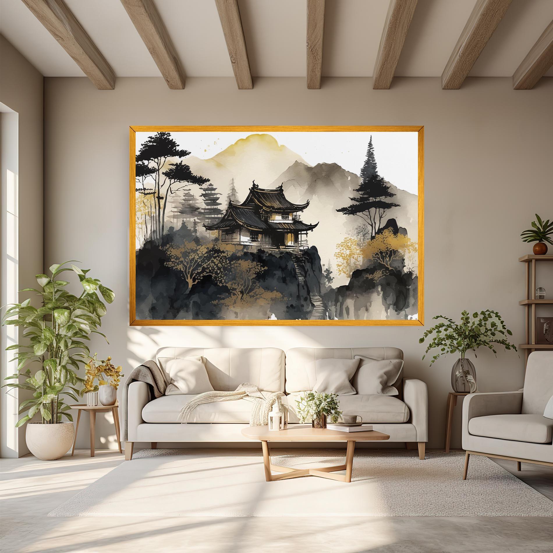 Tablou Canvas Japanese Temple mockup 6