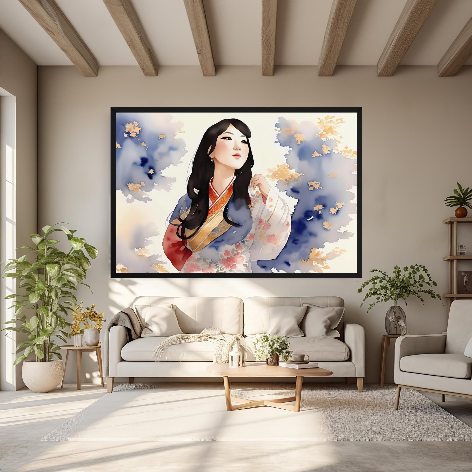 Asian Woman Dancing mockup 6