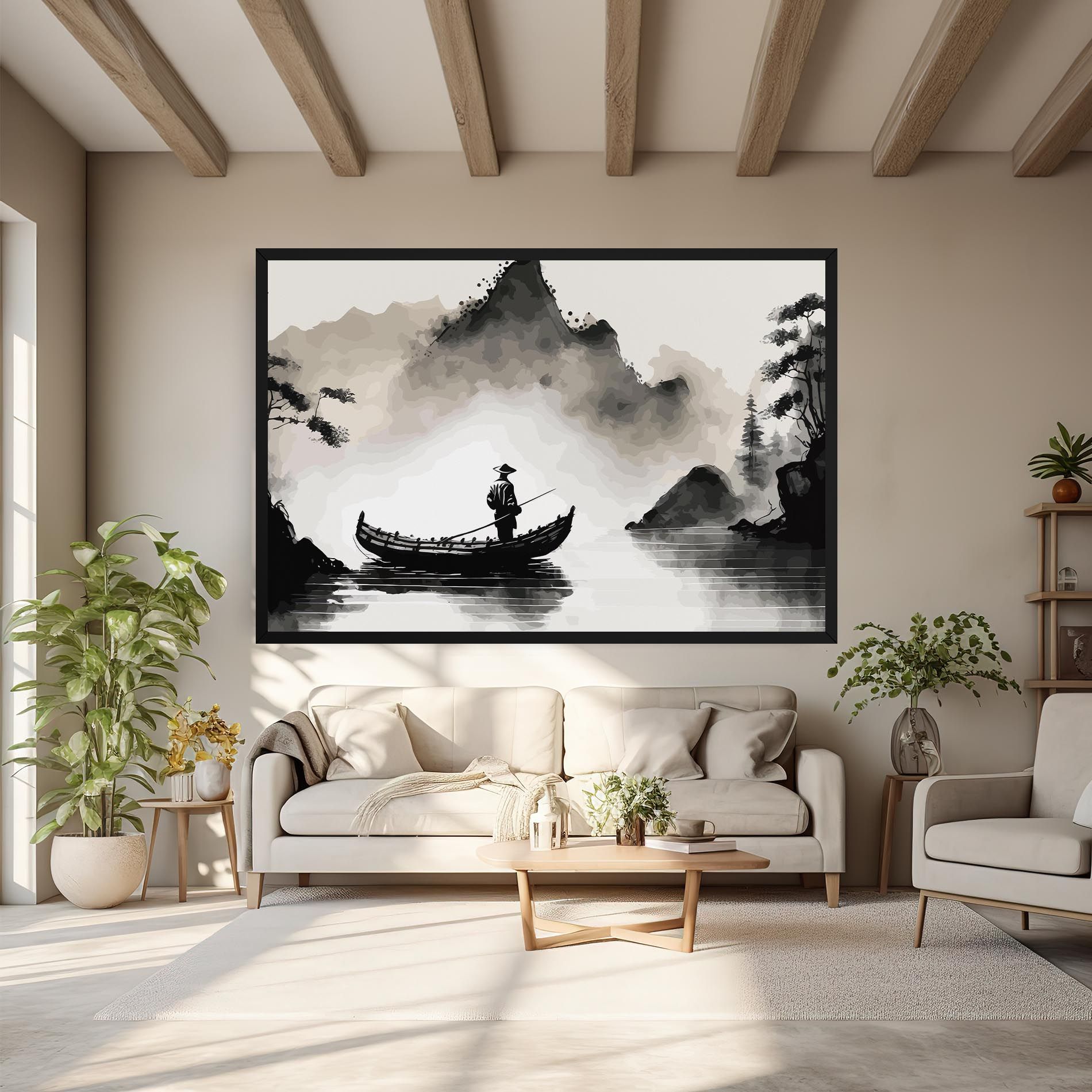 Black Ink Boat mockup 6