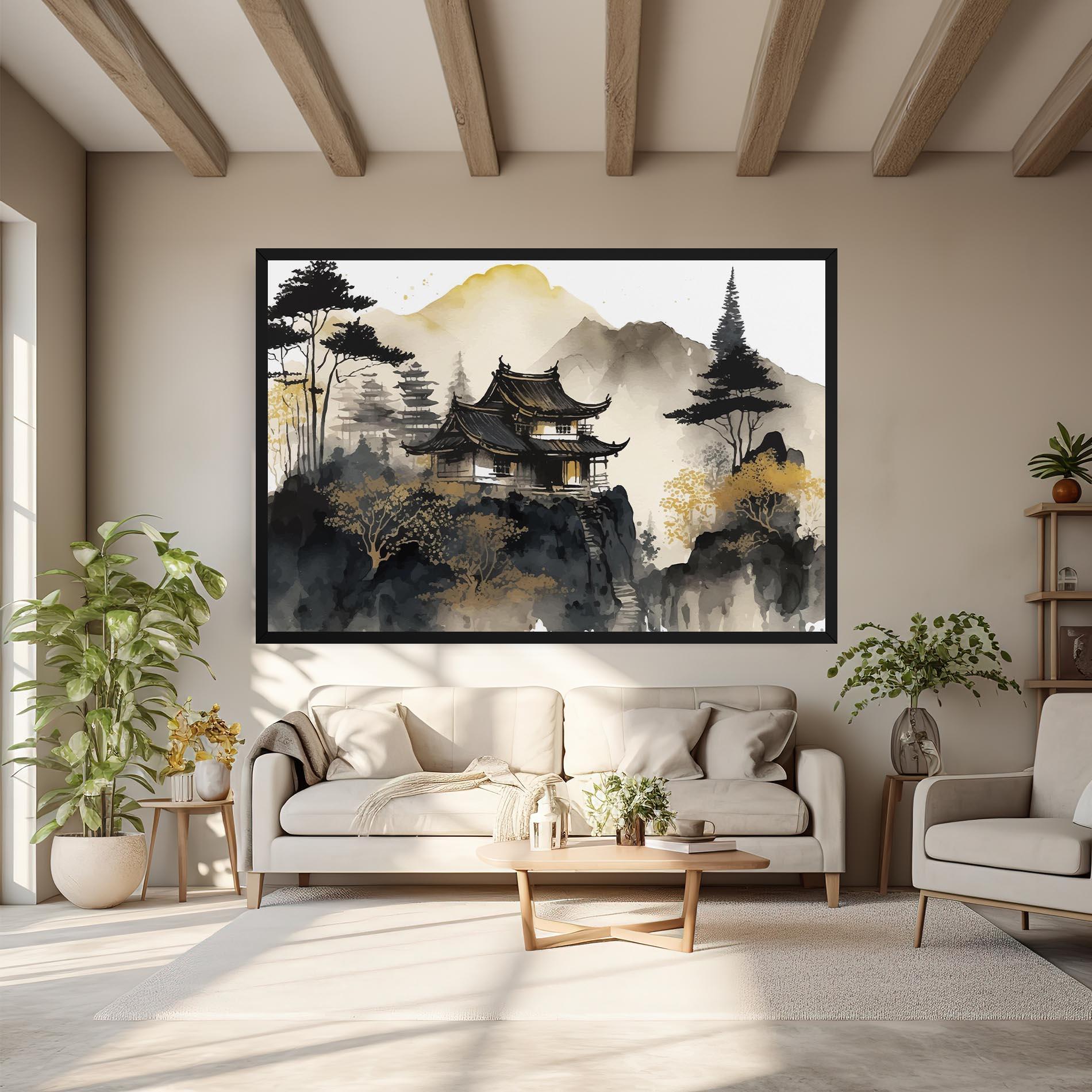 Tablou Canvas Japanese Temple mockup 6