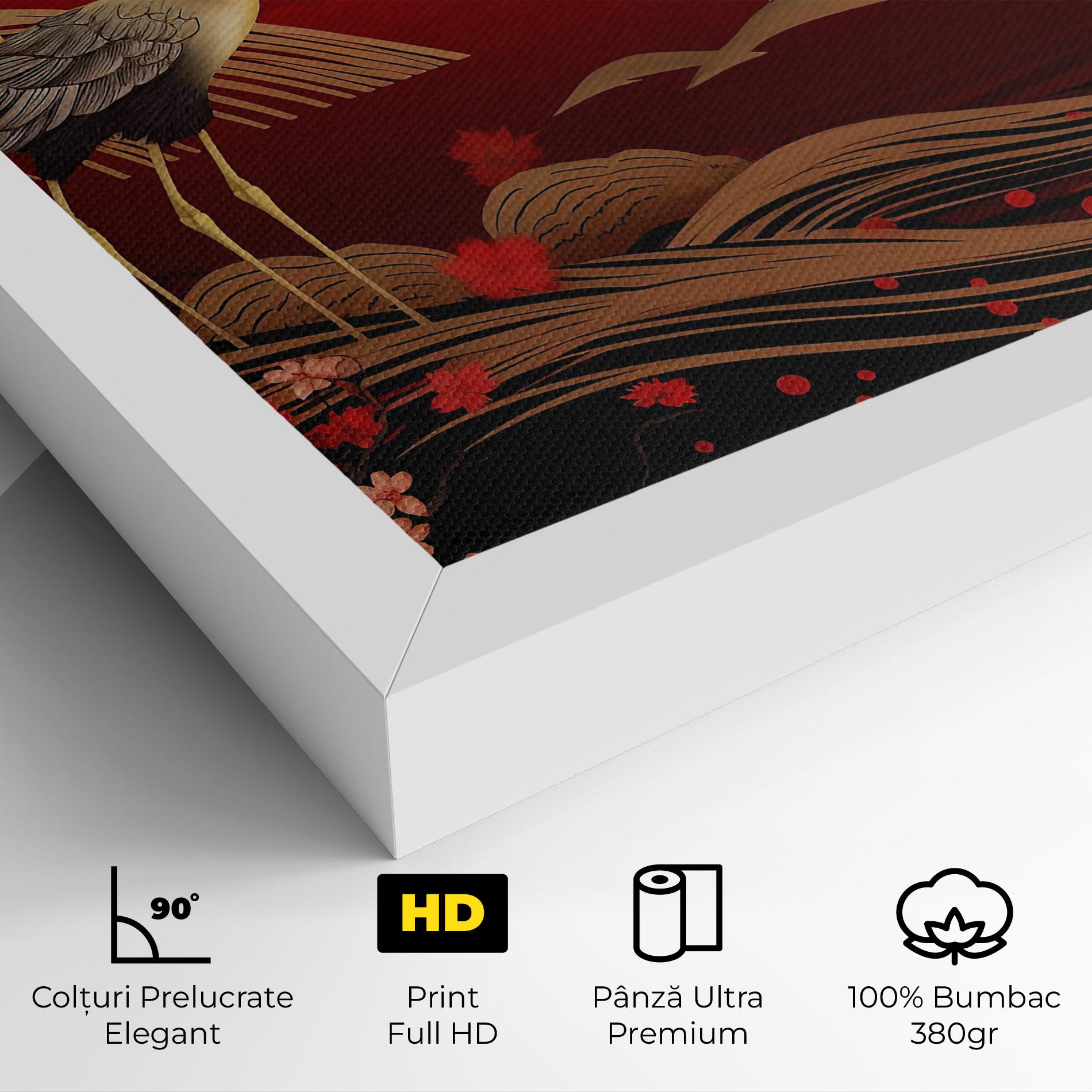 Tablou Canvas Gold Landscape Painting mockup 4