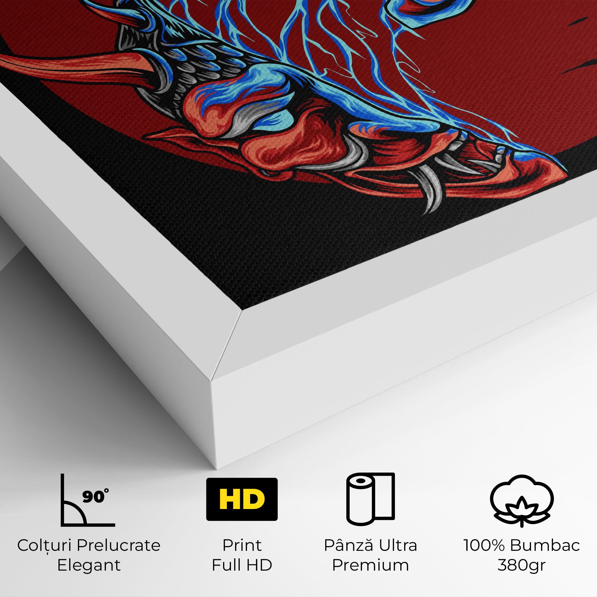 Tablou Canvas Japanese Mask mockup 4