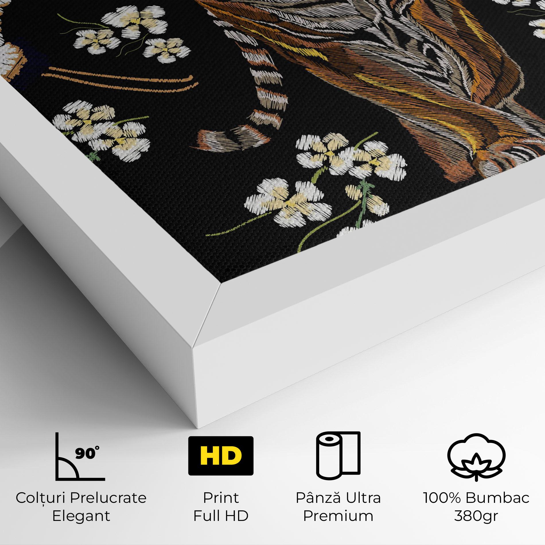 Tablou Canvas Tiger Birds Art mockup 4