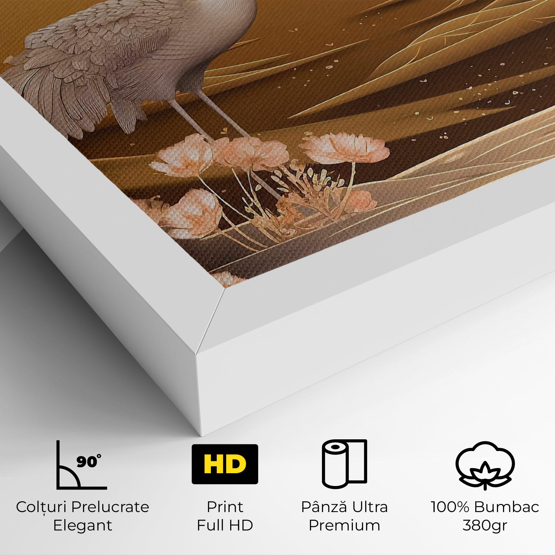 Tablou Canvas White Chinese Birds mockup 4