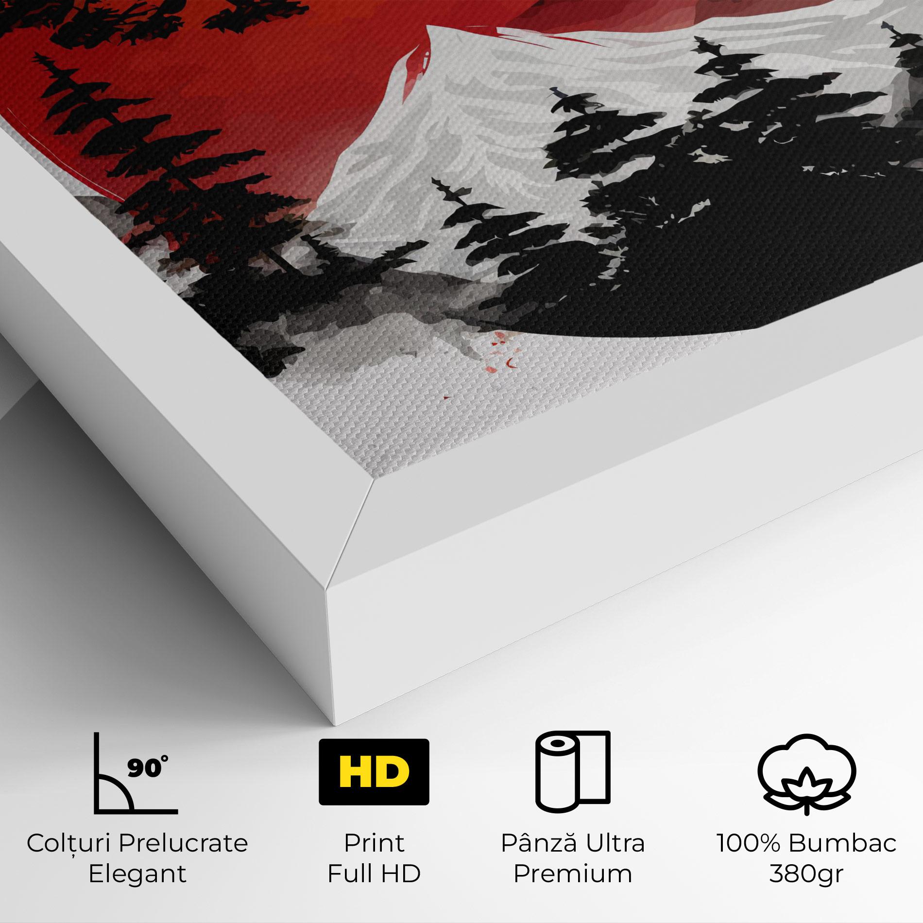 Tablou Canvas Yin Yang Mountain mockup 4