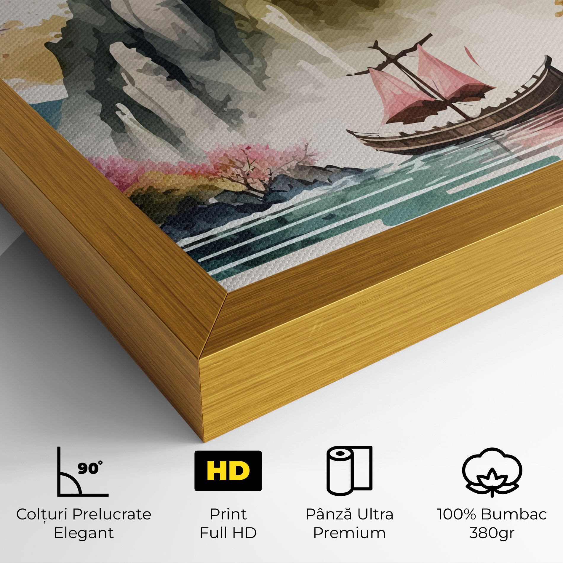 Asian Orange Sunset mockup 4