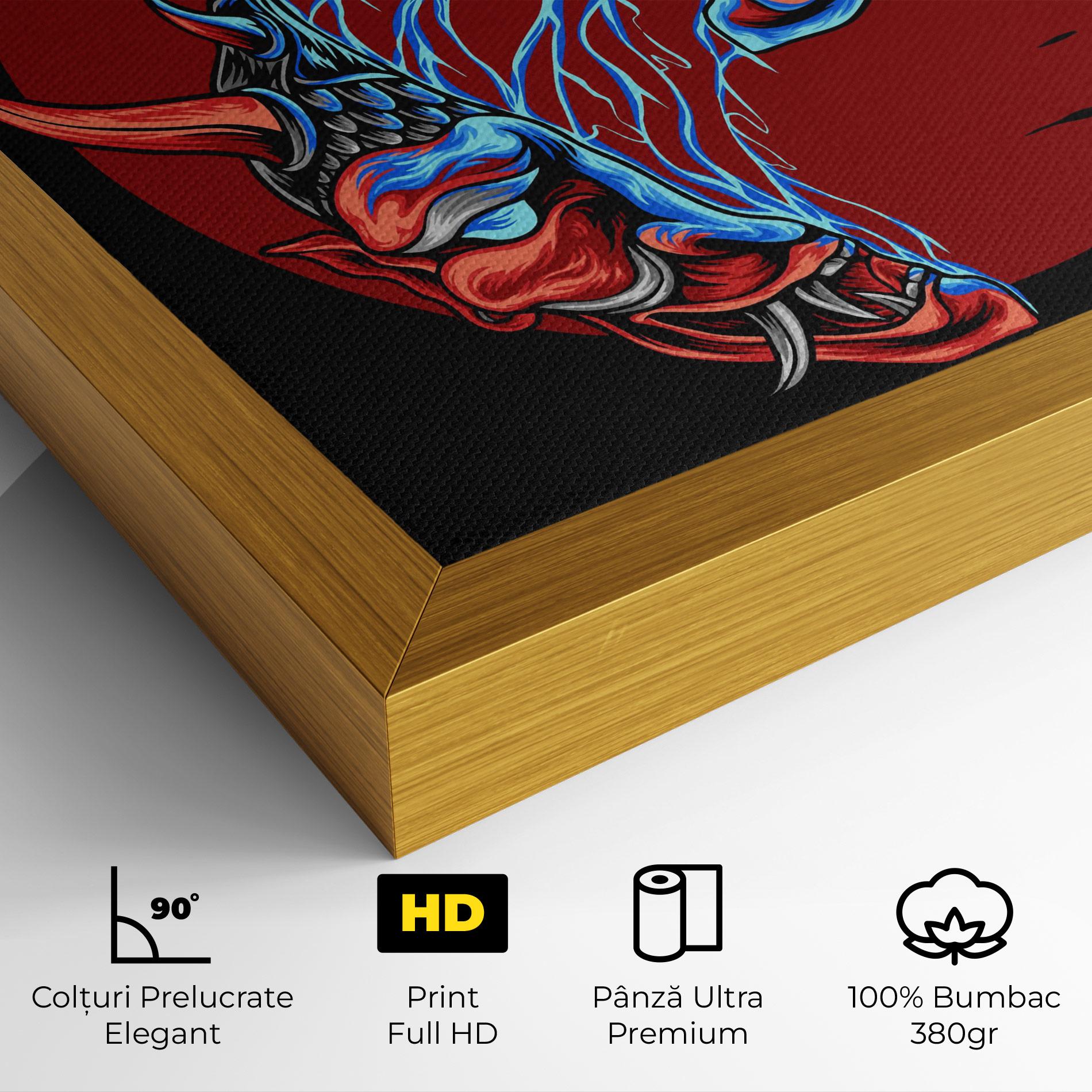 Tablou Canvas Japanese Mask mockup 4