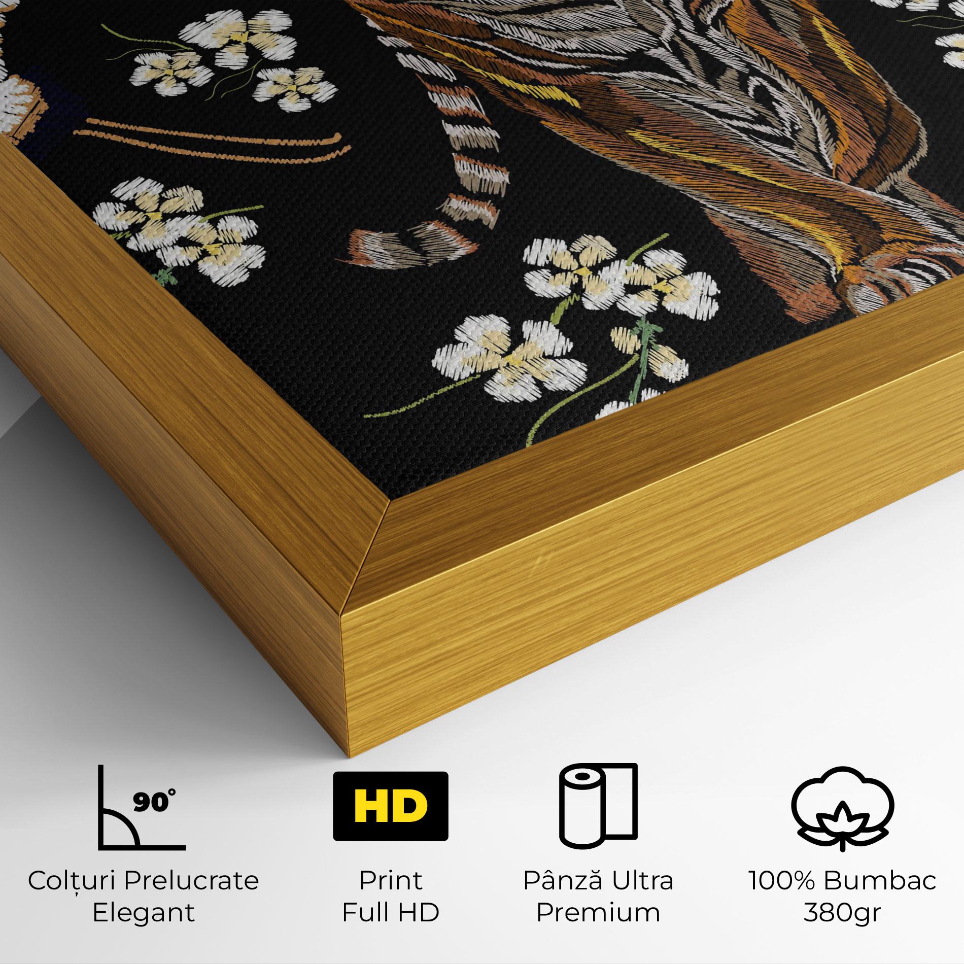 Tablou Canvas Tiger Birds Art mockup 4