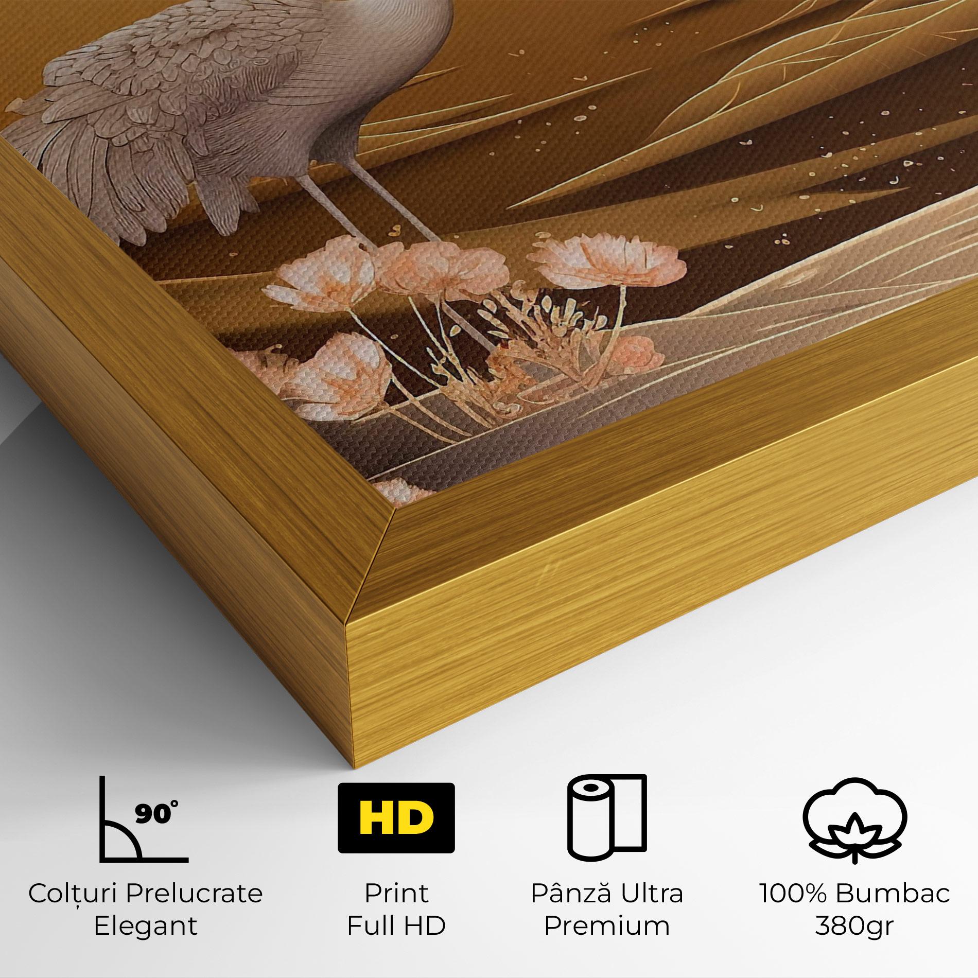 Tablou Canvas White Chinese Birds mockup 4
