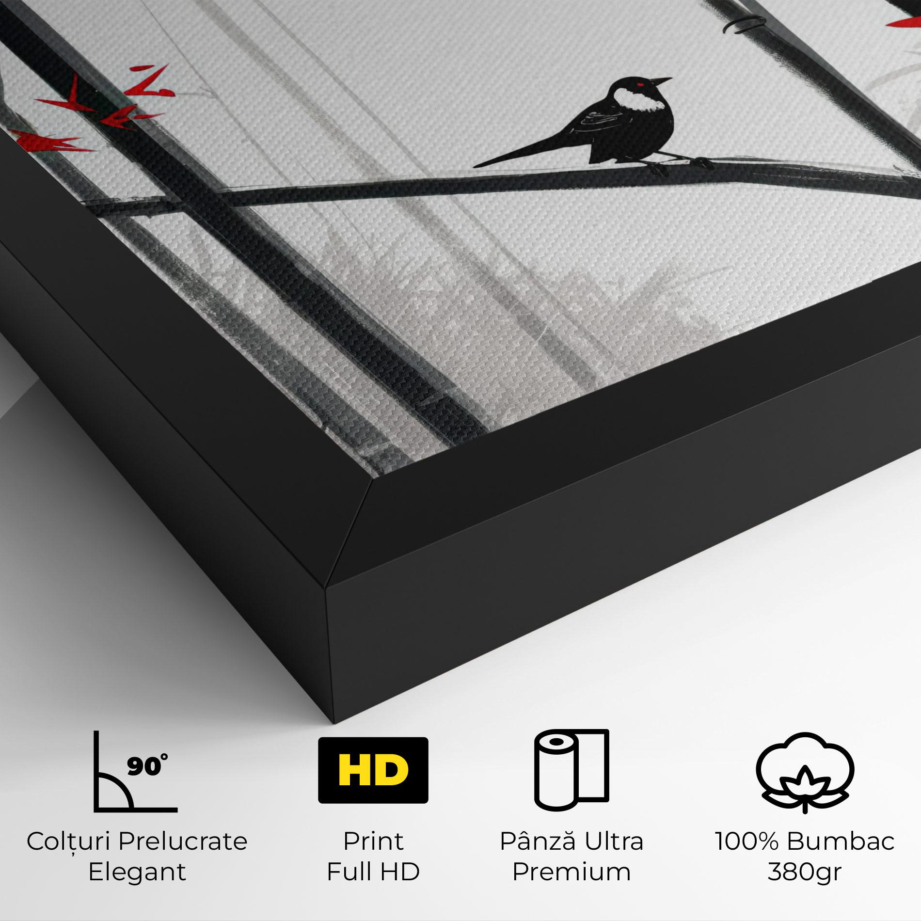 Tablou Canvas Chinese Red Leafs mockup 4