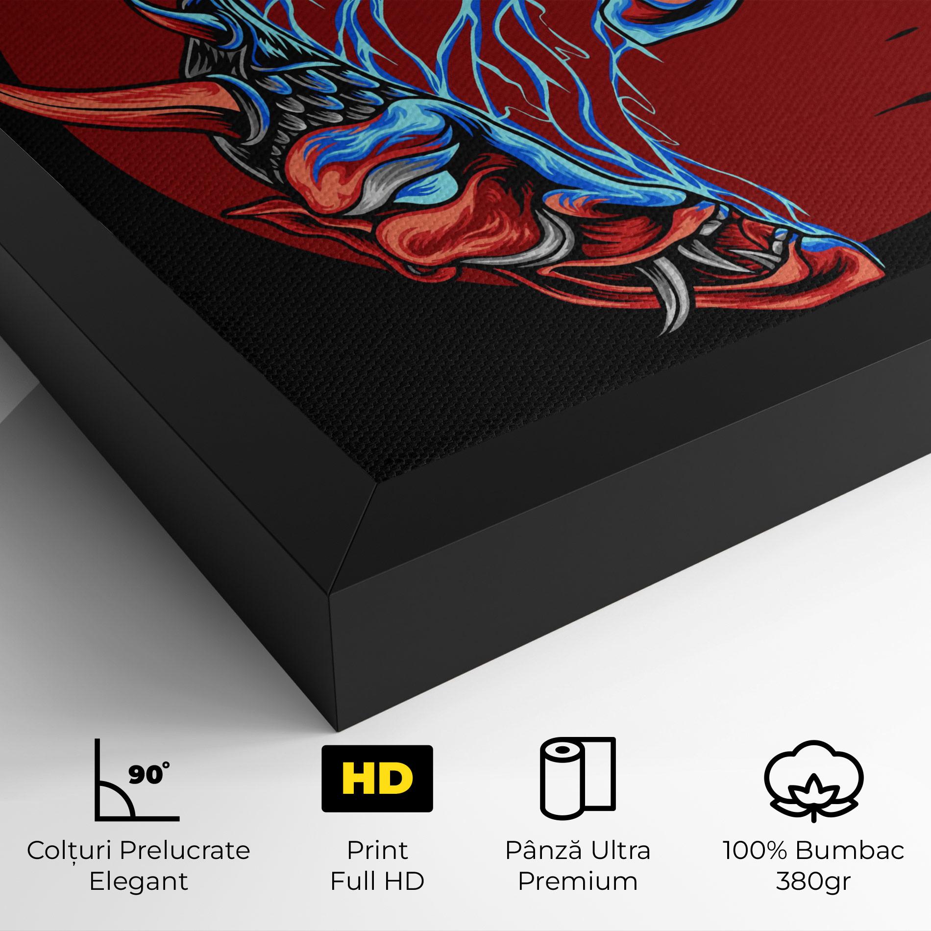 Tablou Canvas Japanese Mask mockup 4