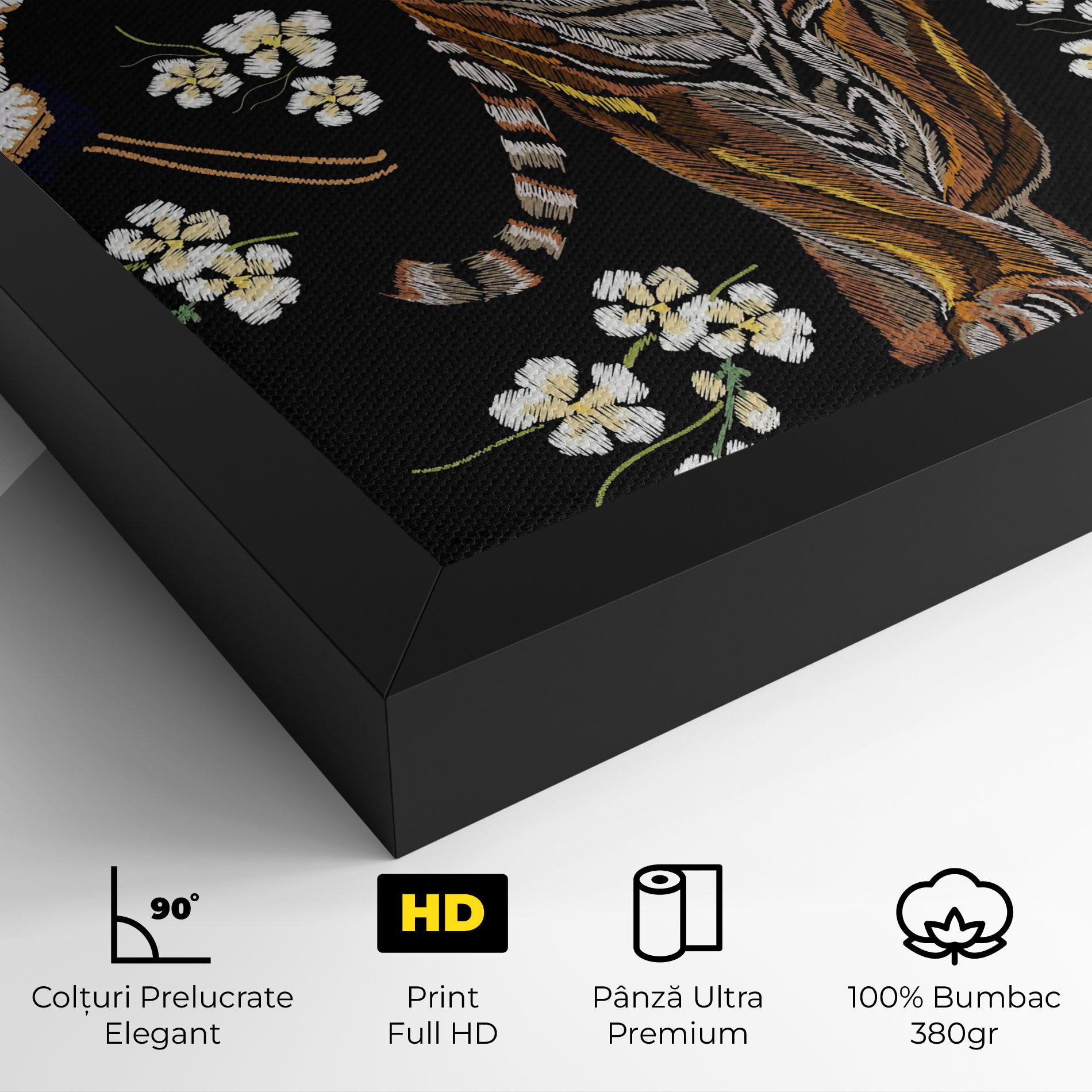 Tablou Canvas Tiger Birds Art mockup 4