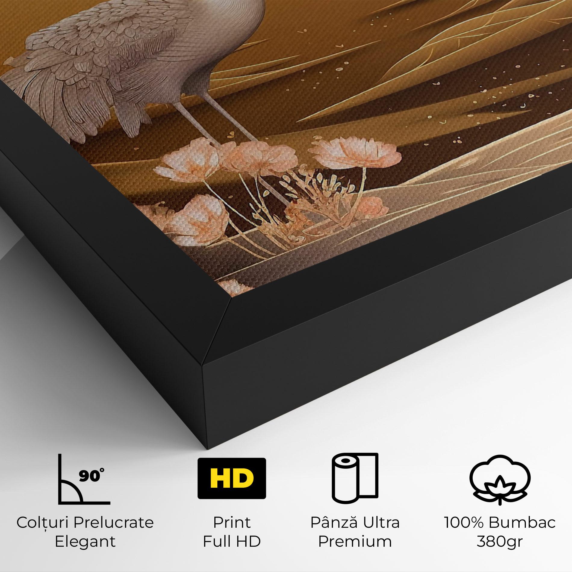 Tablou Canvas White Chinese Birds mockup 4