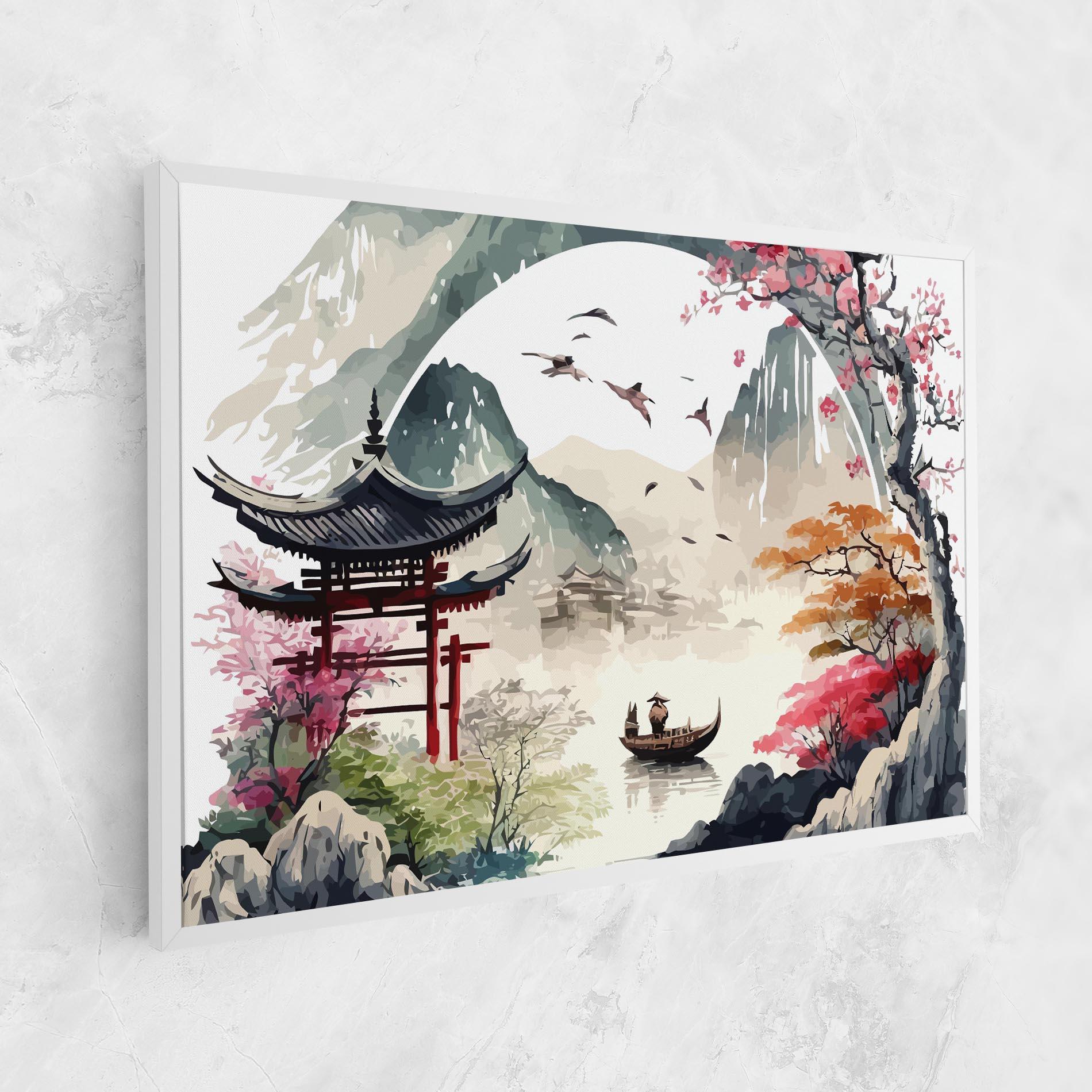 Tablou Canvas Beautiful Asiatic View mockup 1
