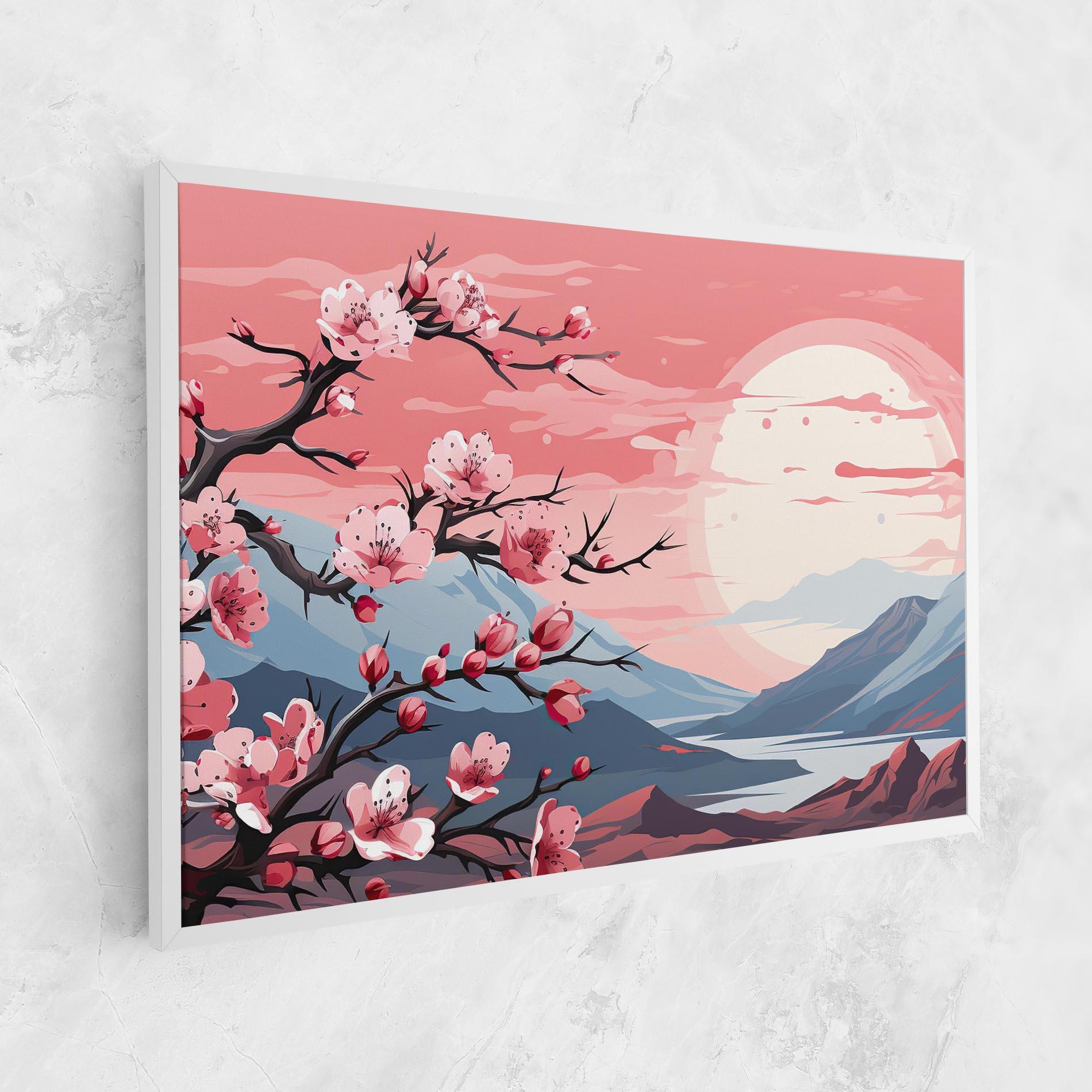 Tablou Canvas Chinese Cherry Blossoms mockup 1