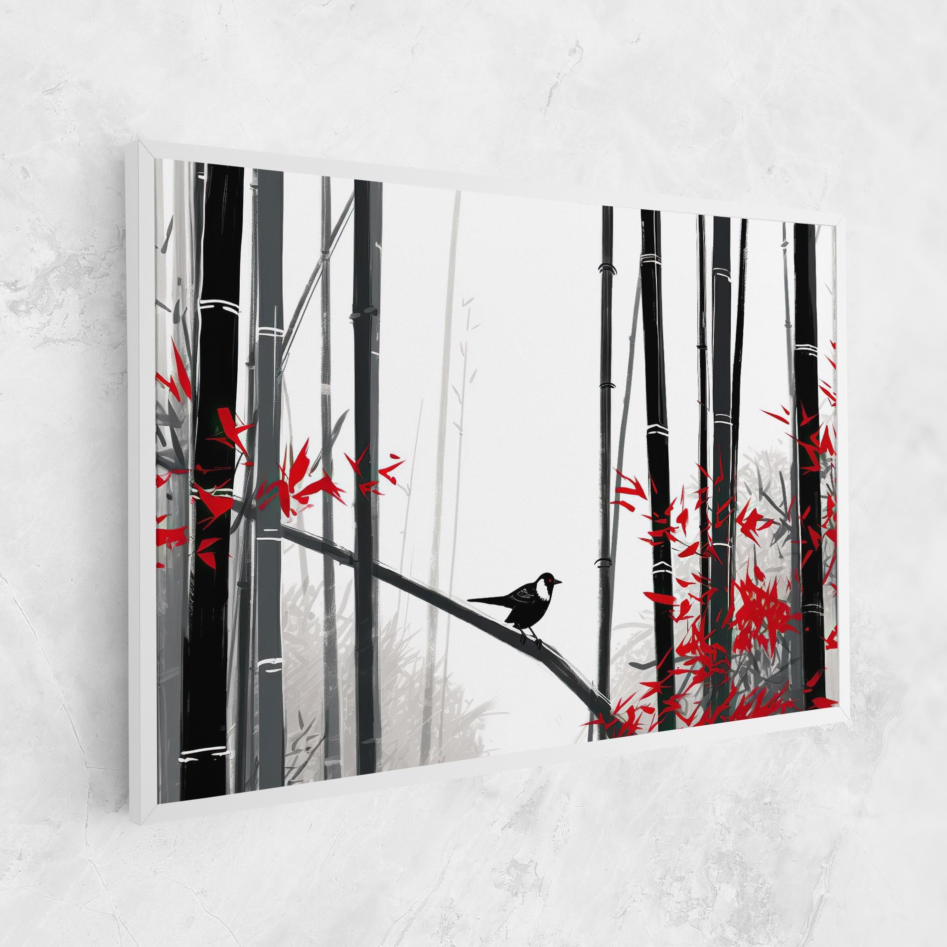 Tablou Canvas Chinese Red Leafs mockup 1