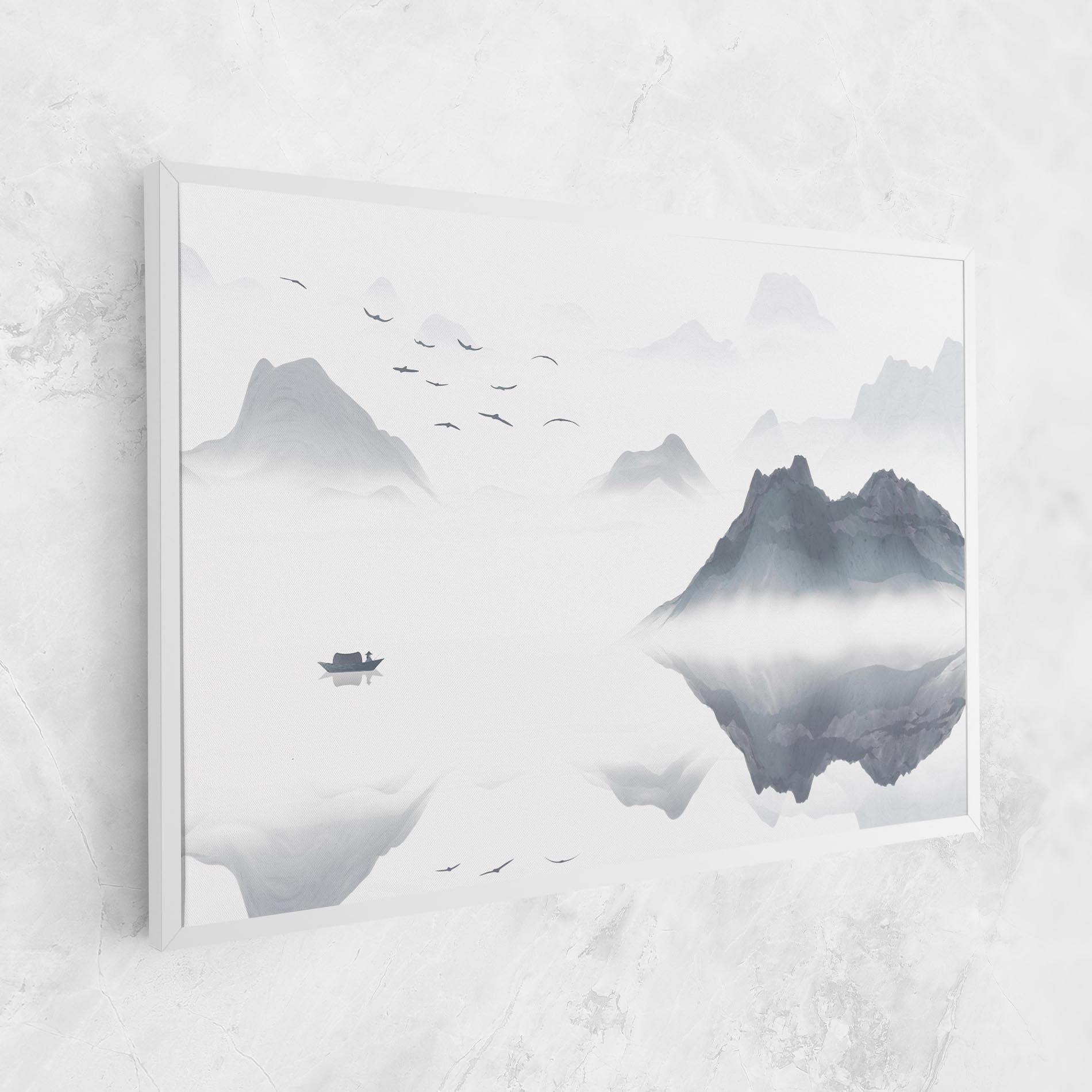 Tablou Canvas Chinese Style Mountains mockup 1