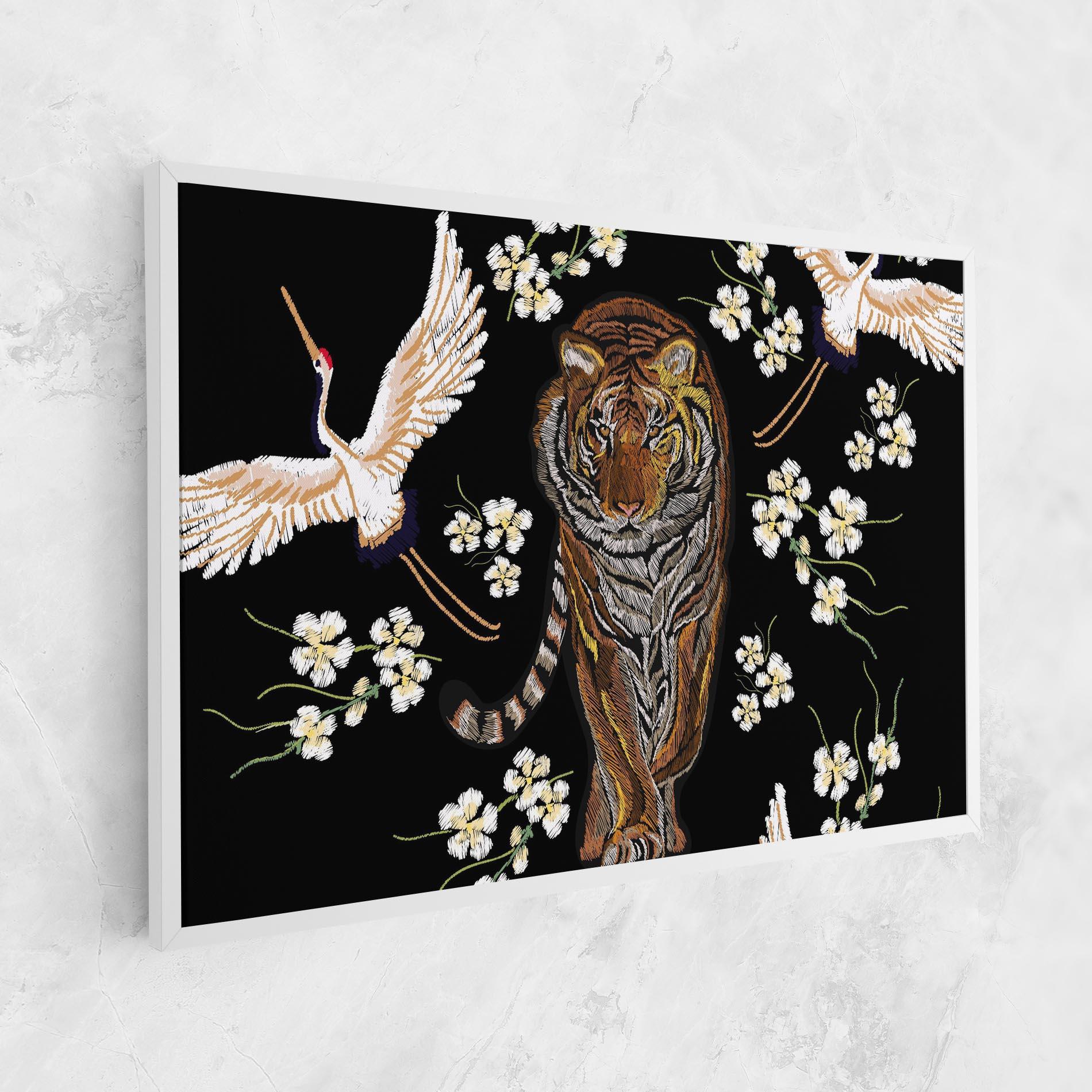 Tablou Canvas Tiger Birds Art mockup 1