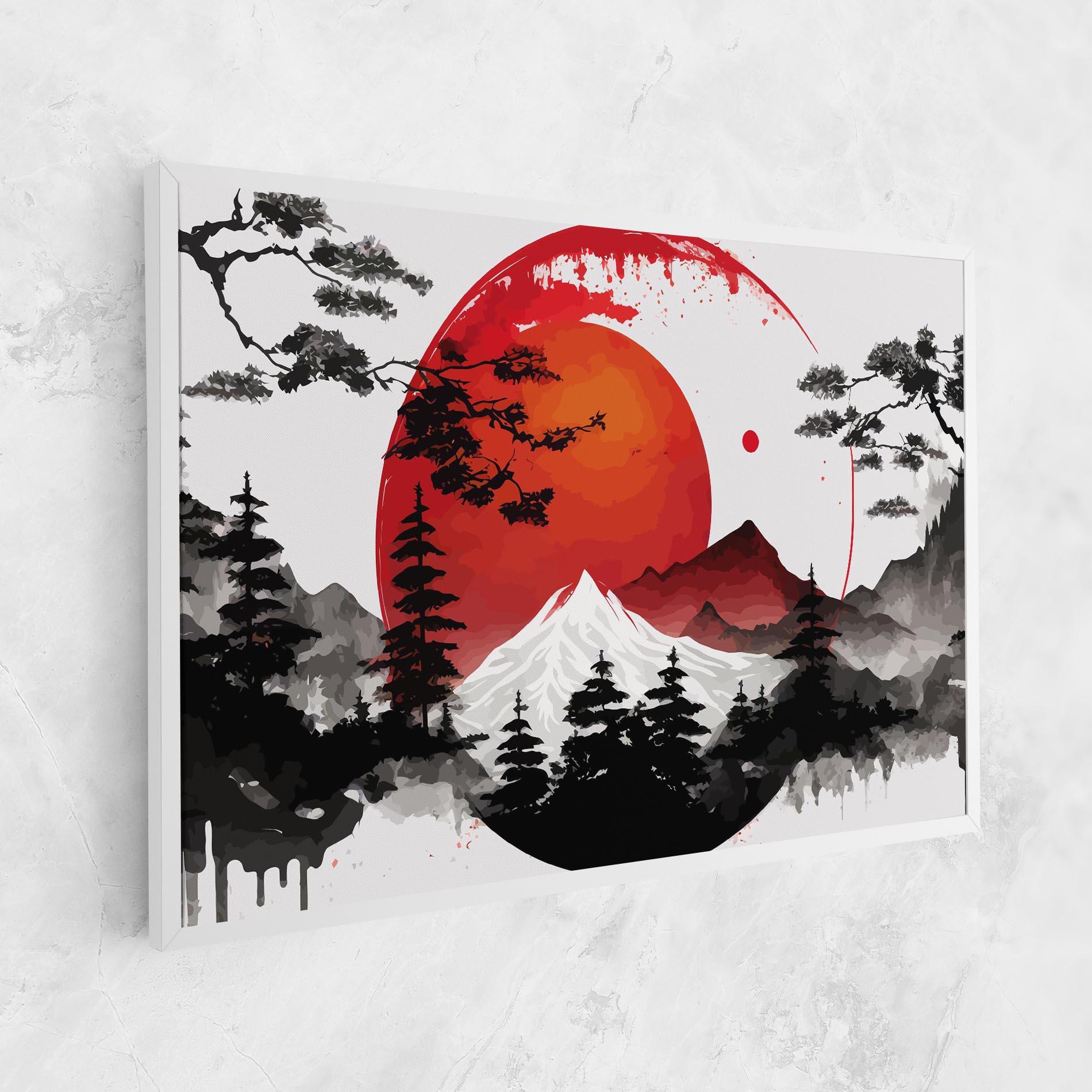Tablou Canvas Yin Yang Mountain mockup 1