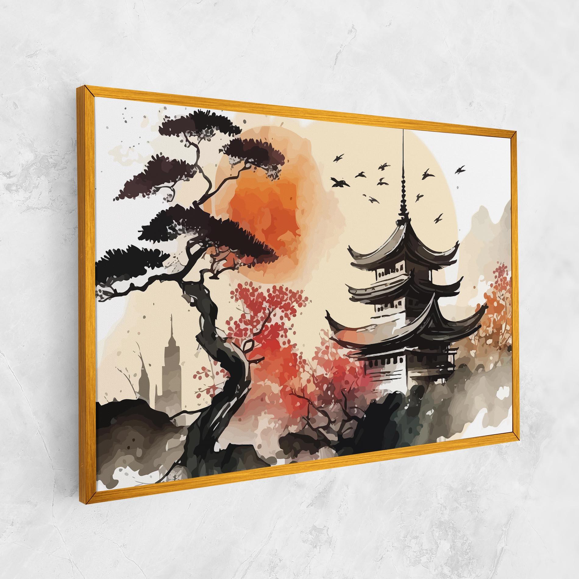 Tablou Canvas Asiatic Beautiful View mockup 1