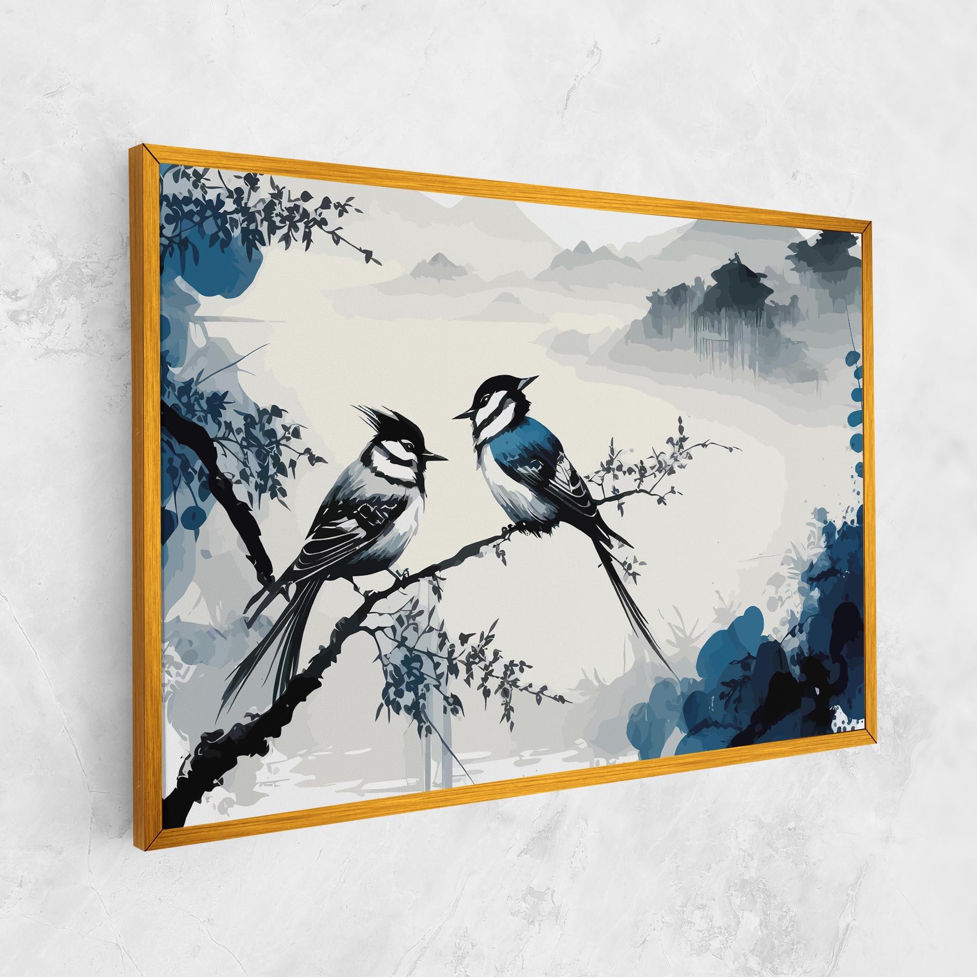Tablou Canvas Asiatic Blue Bird mockup 1