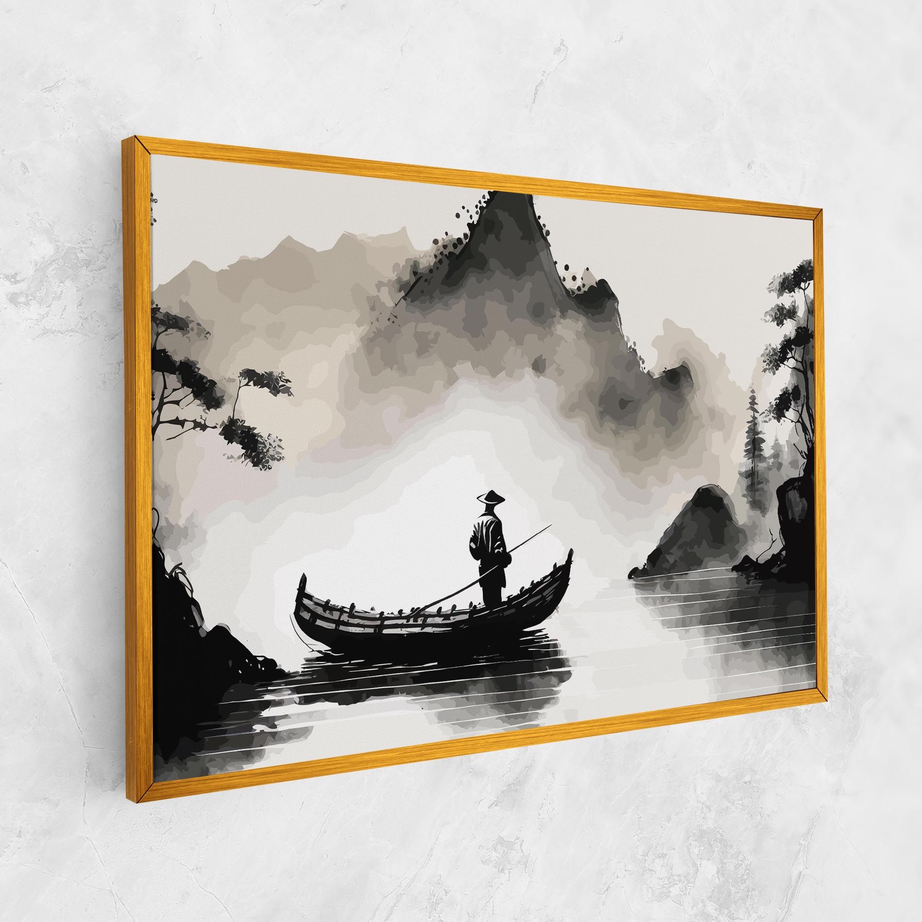 Black Ink Boat mockup 1