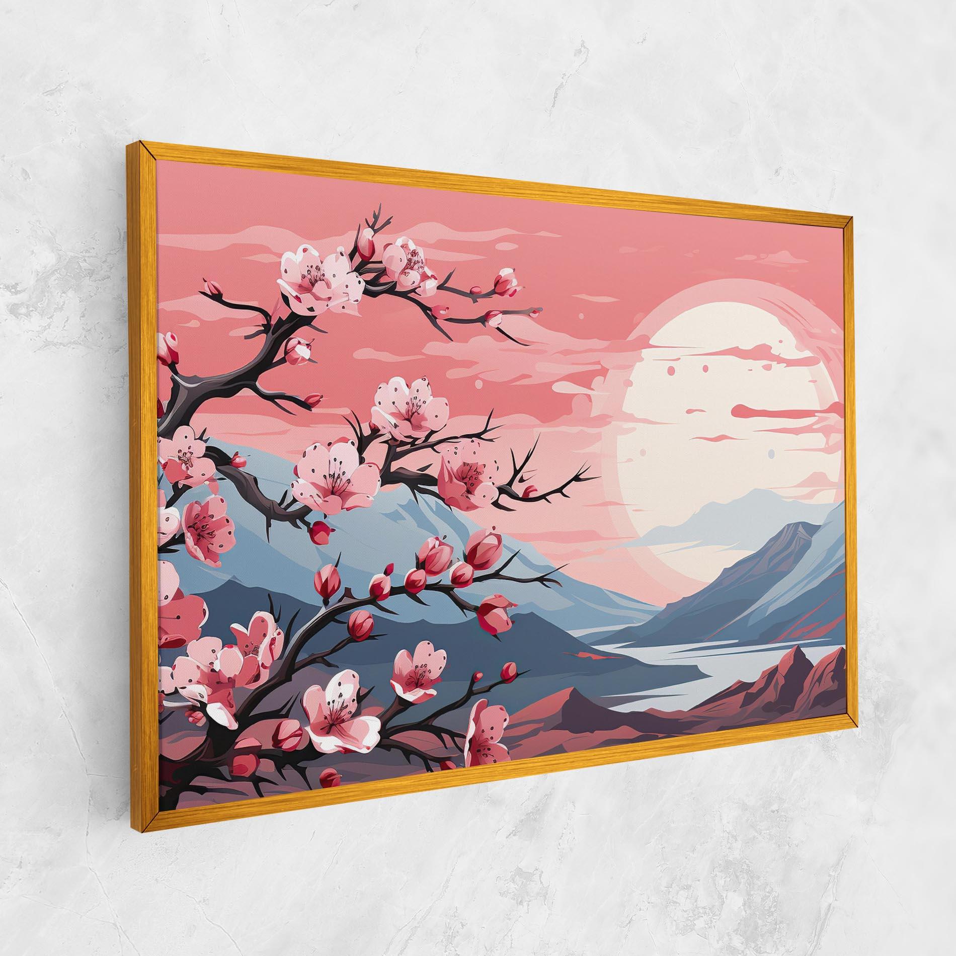 Tablou Canvas Chinese Cherry Blossoms mockup 1