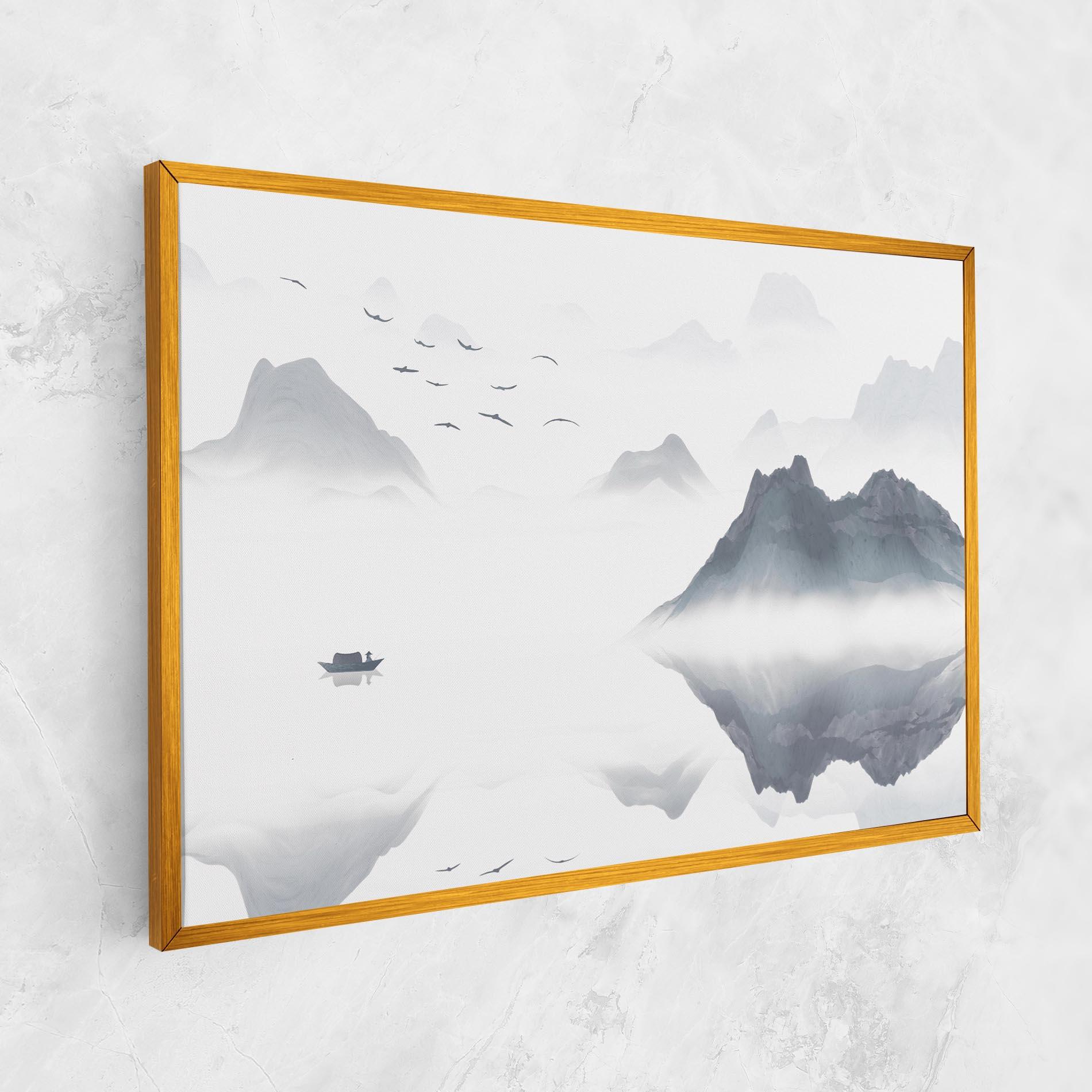 Tablou Canvas Chinese Style Mountains mockup 1