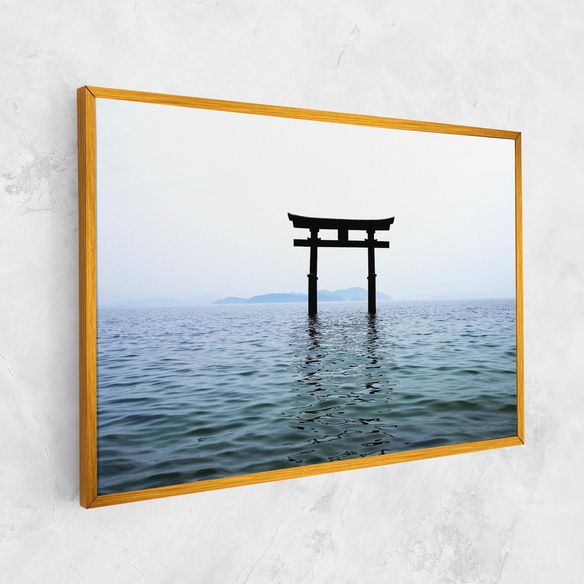 Tablou Canvas Japan Lake Gate mockup 1