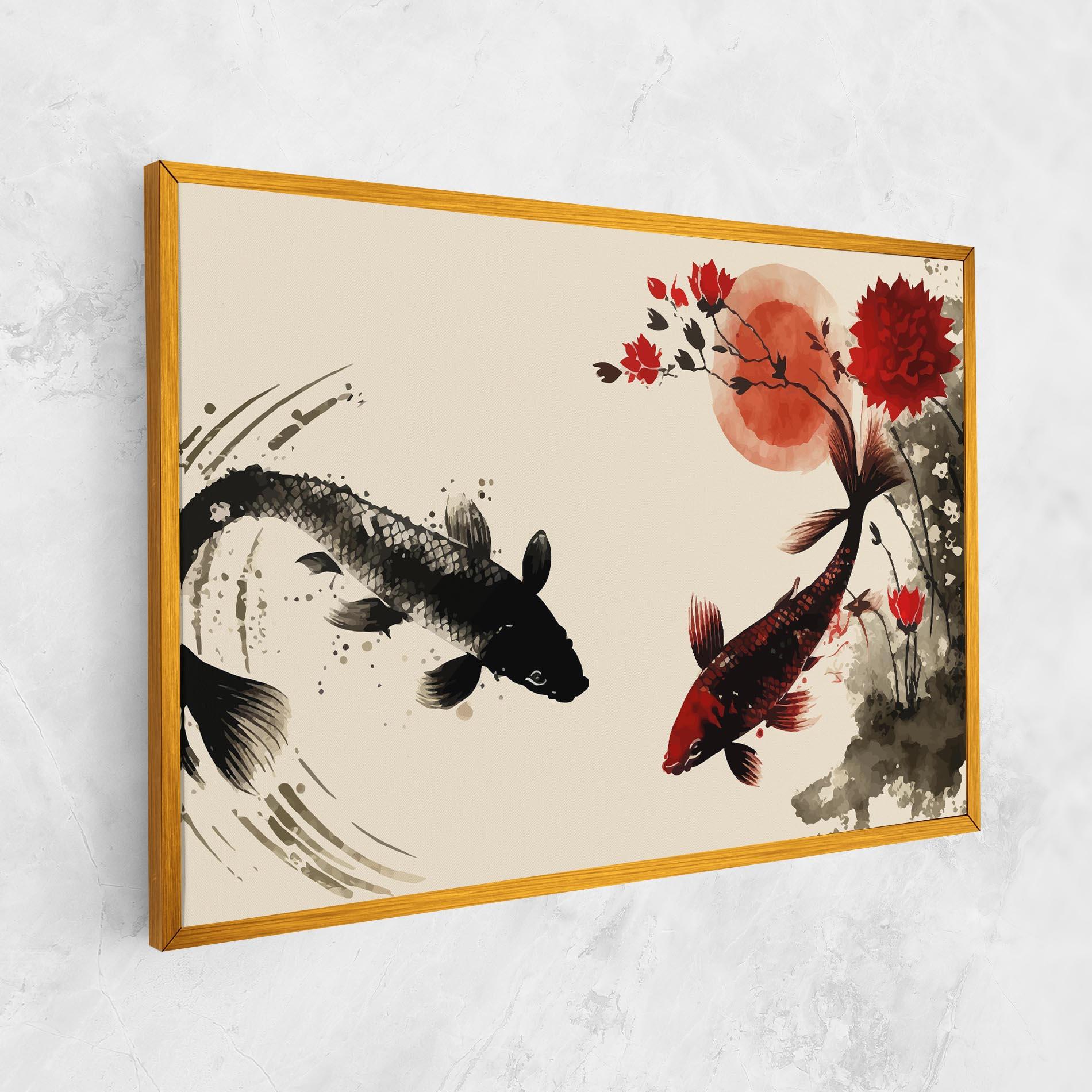 Tablou Canvas Sunset Red Flower mockup 1