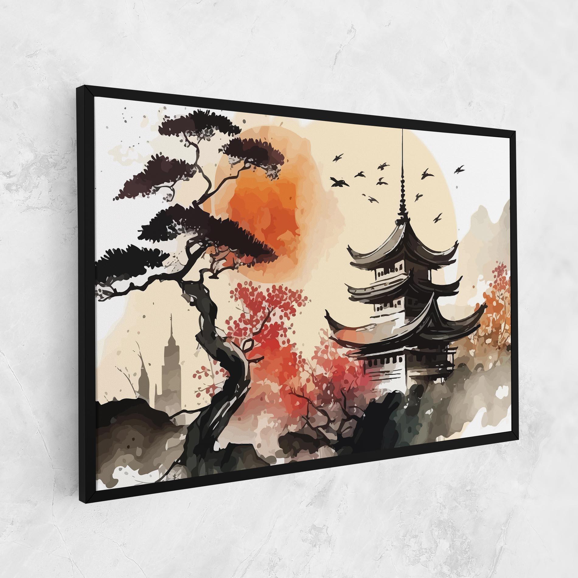 Tablou Canvas Asiatic Beautiful View mockup 1