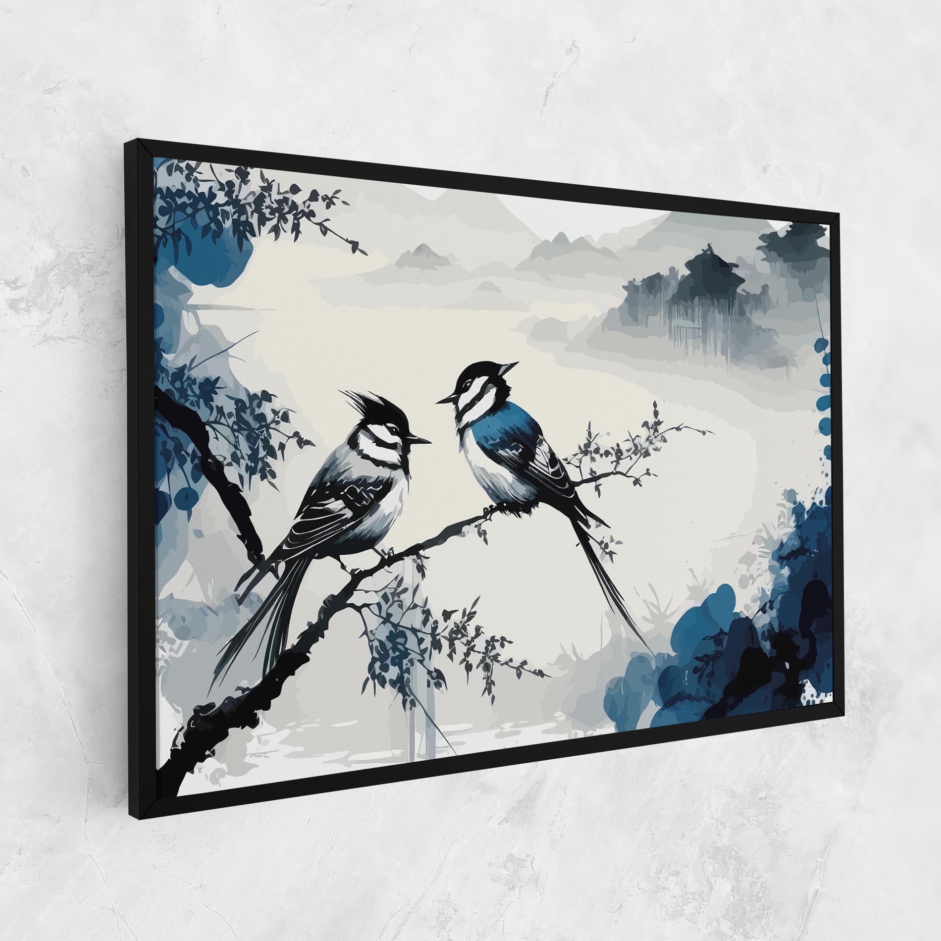 Tablou Canvas Asiatic Blue Bird mockup 1